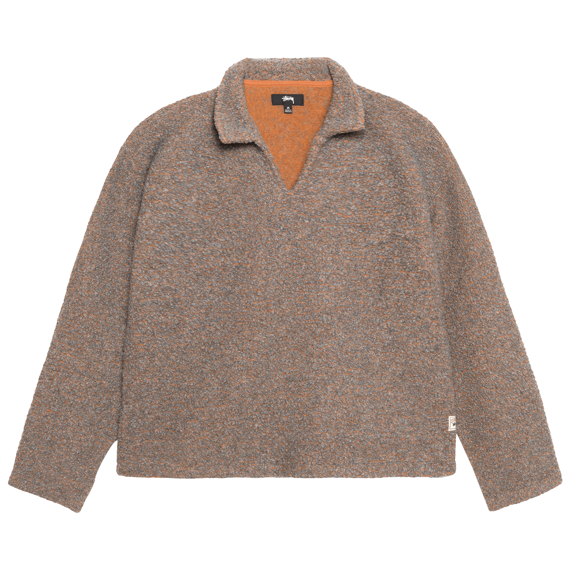 Stussy Wool Blend Sherpa Pullover 'Grey'