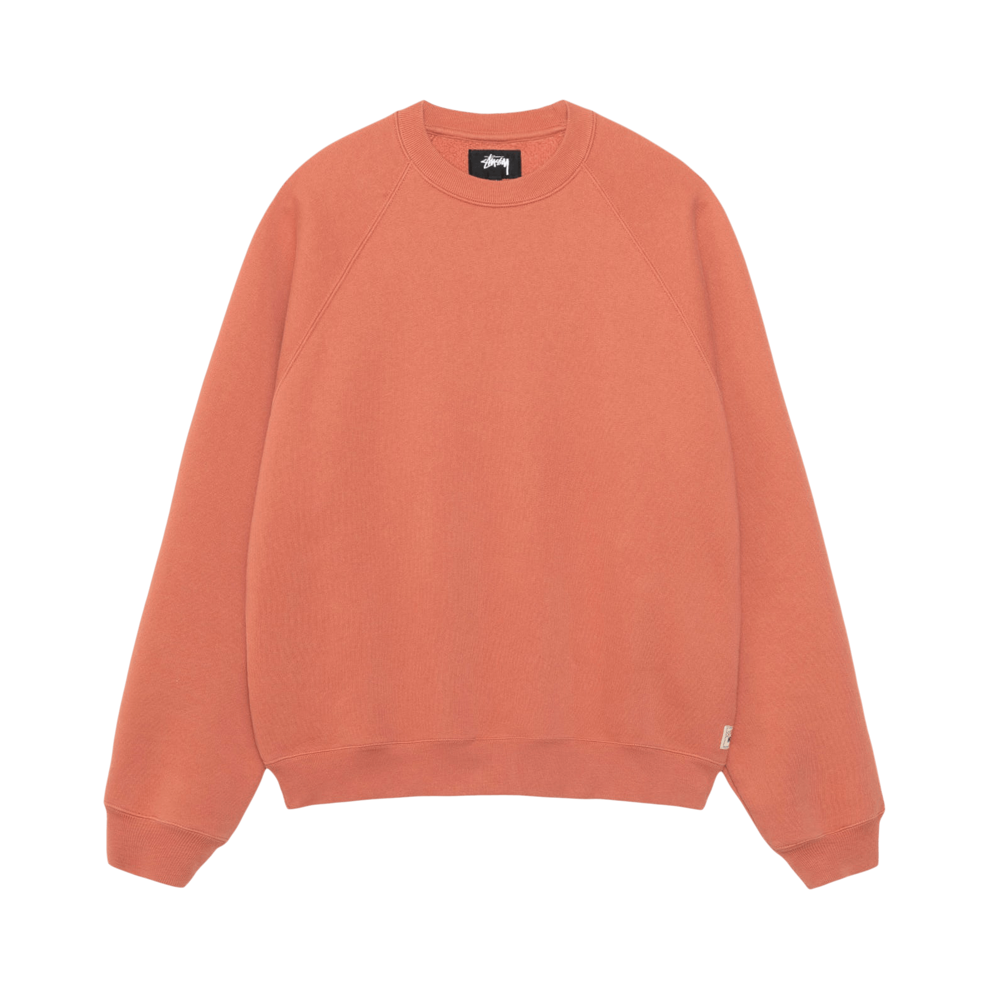 Stussy Fleece Raglan Crew 'Brick'