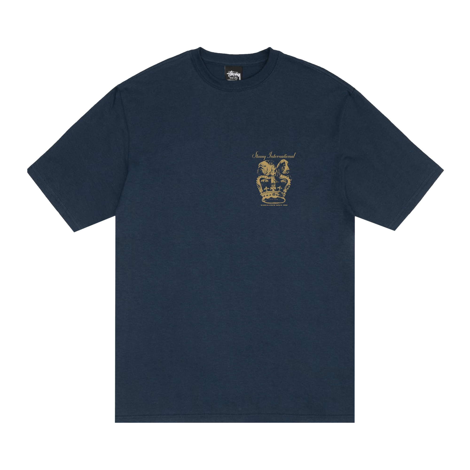 Stussy Dog Crown Tee 'Navy'