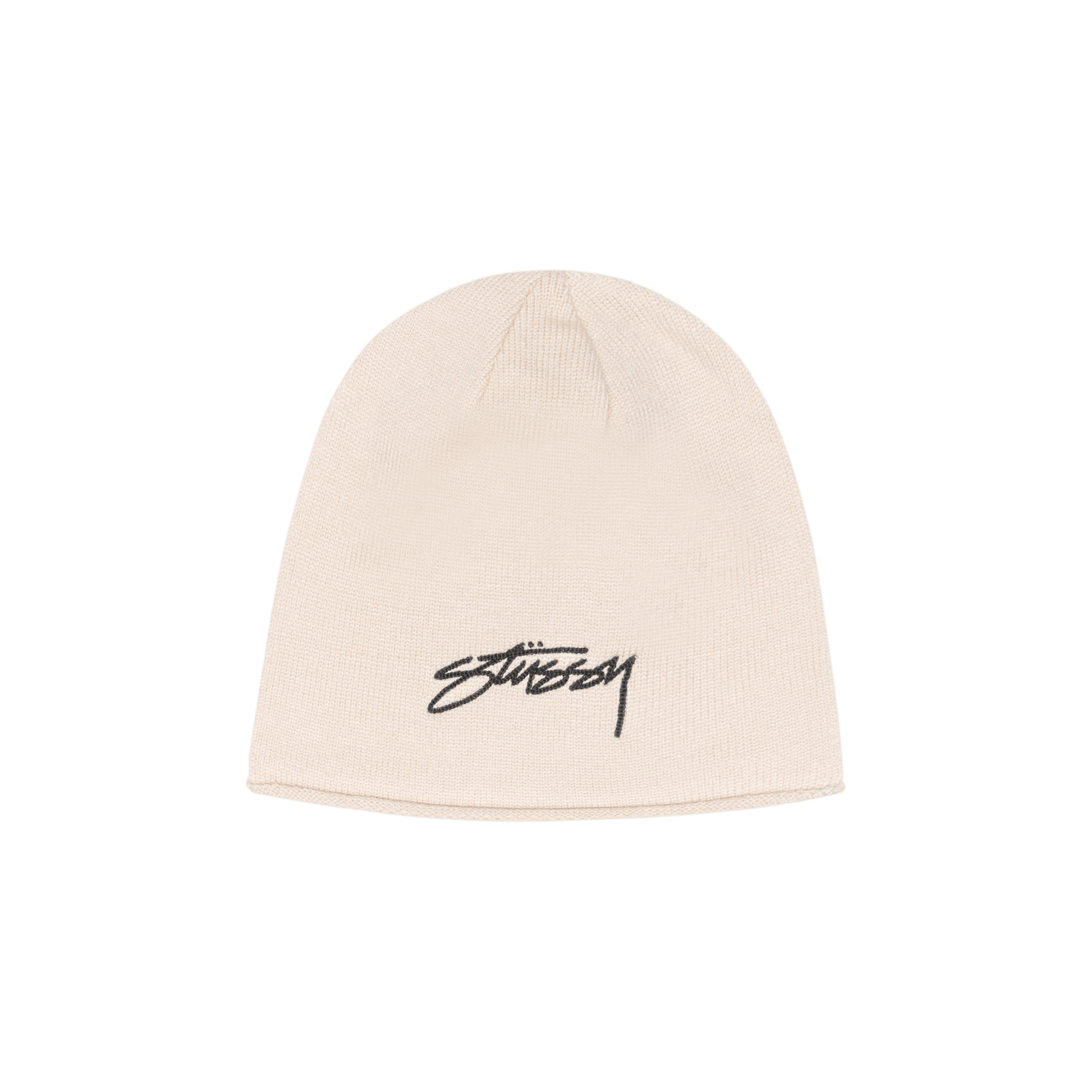 Stussy Skullcap Chain Stitch Rolled Edge 'Bone'