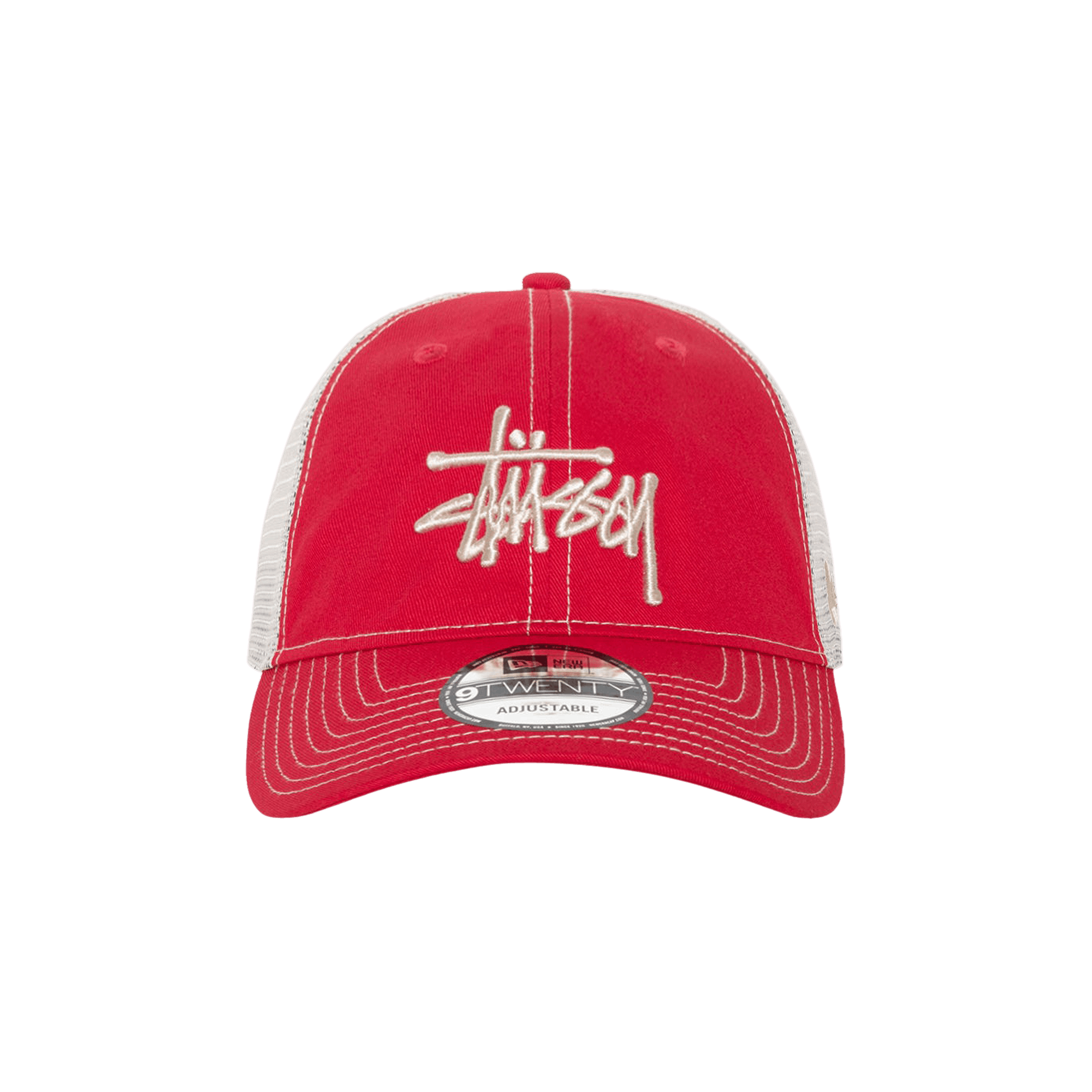 Stussy New Era 9TWENTY Basic Trucker 'Scarlet'