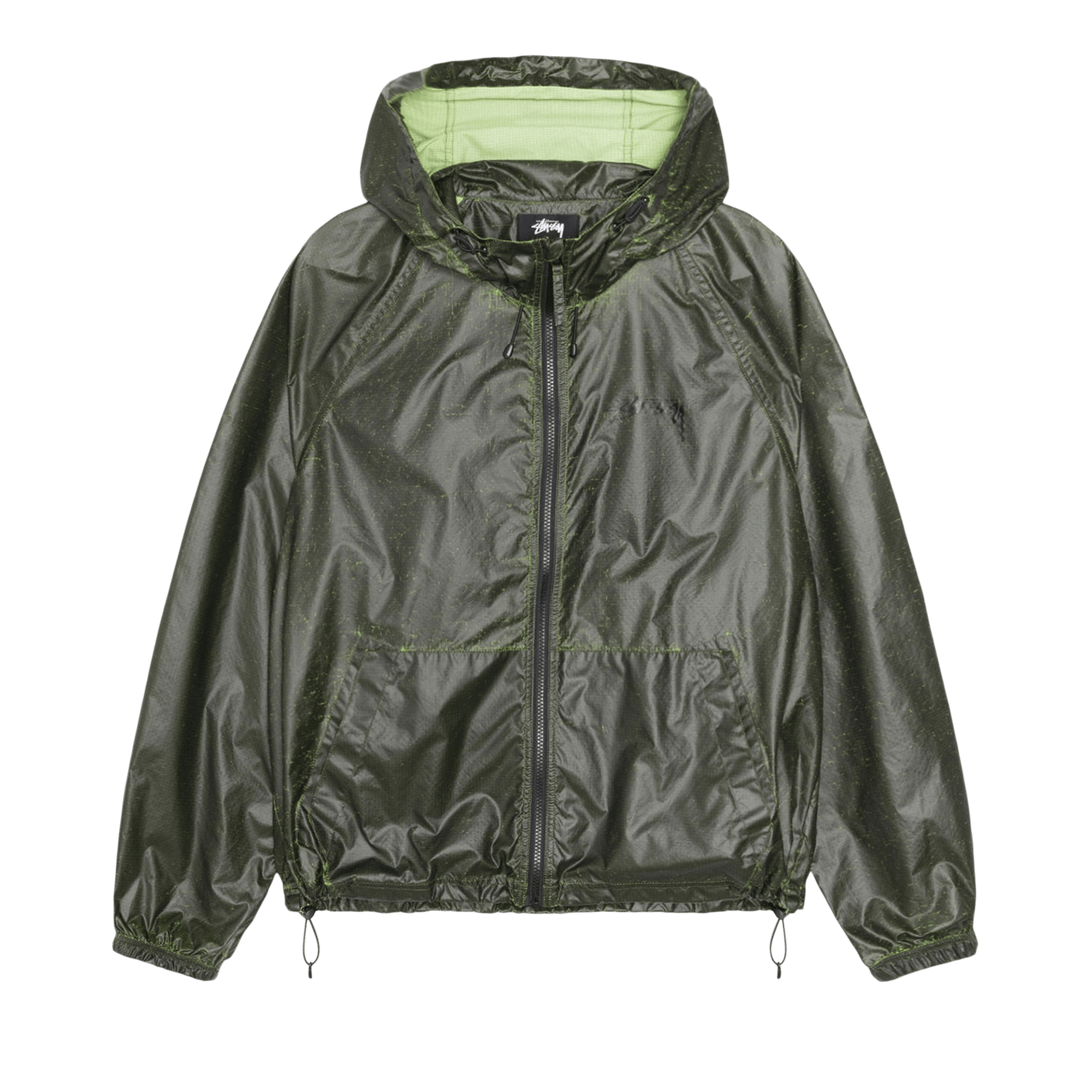 Stussy Beach Shell Cracked Ripstop 'Lime'