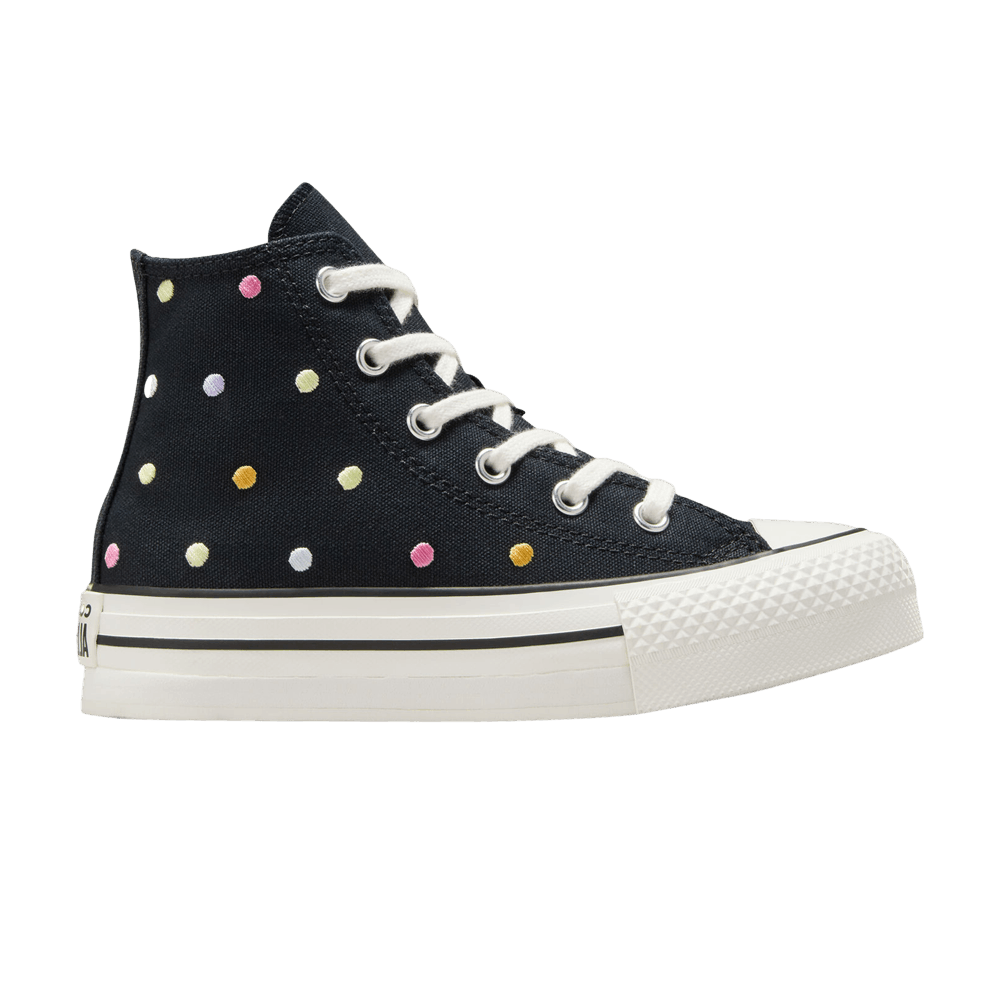 Converse Chuck Taylor All Star Lift Platform High PS 'Embroidered Polka Dots'