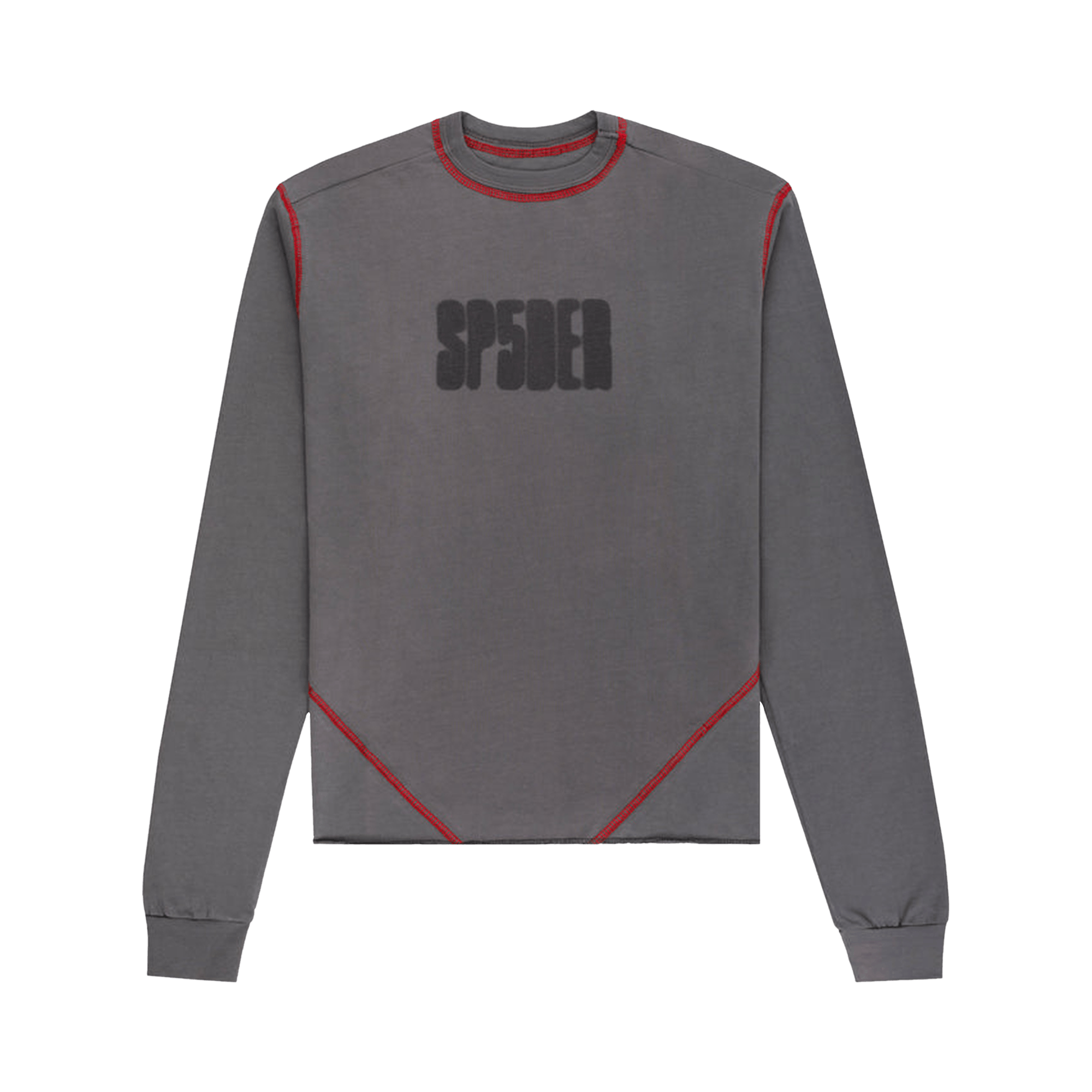 Sp5der Contrast Stitch Long-Sleeve 'Taupe'