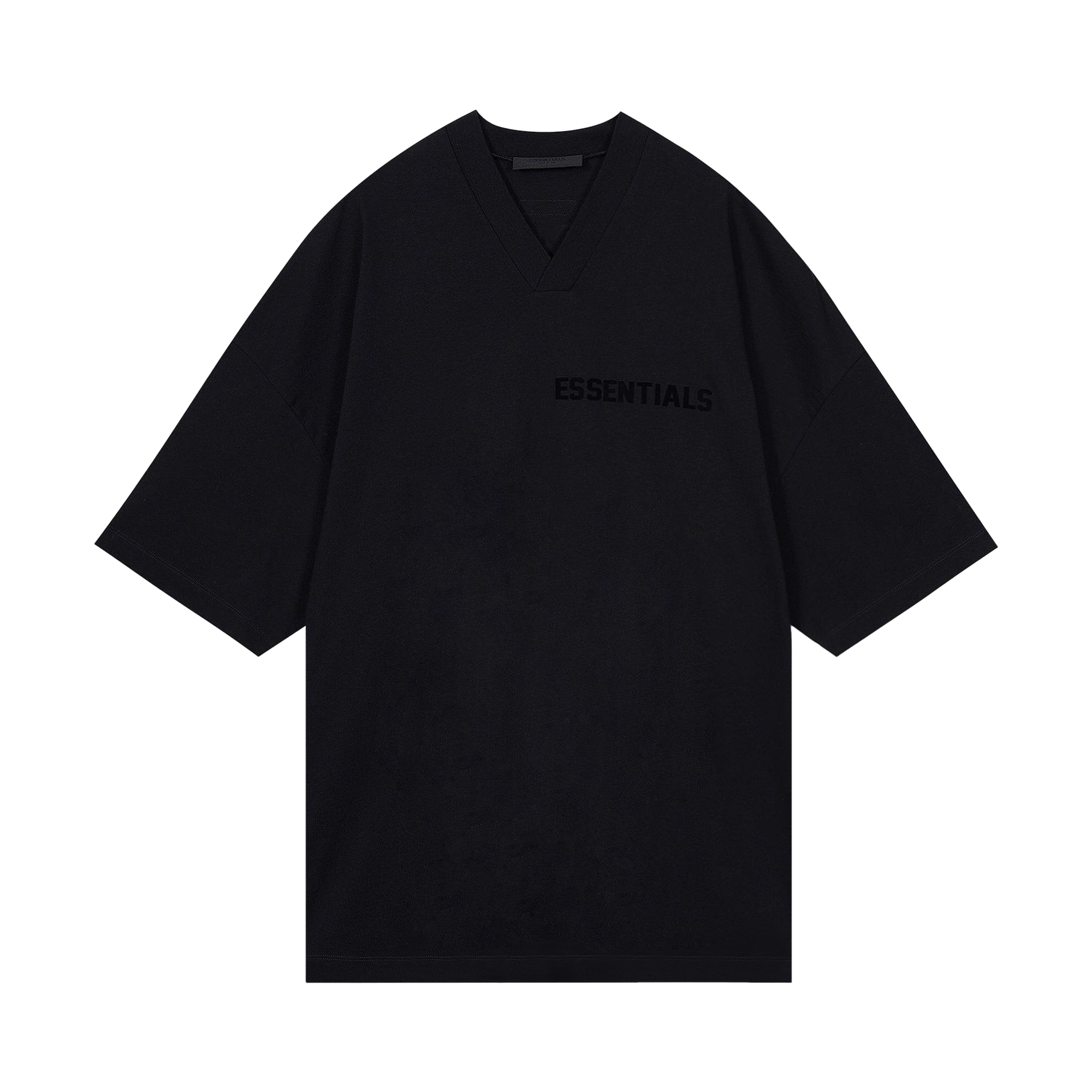 Fear of God Essentials V-Neck Tee 'Jet Black'
