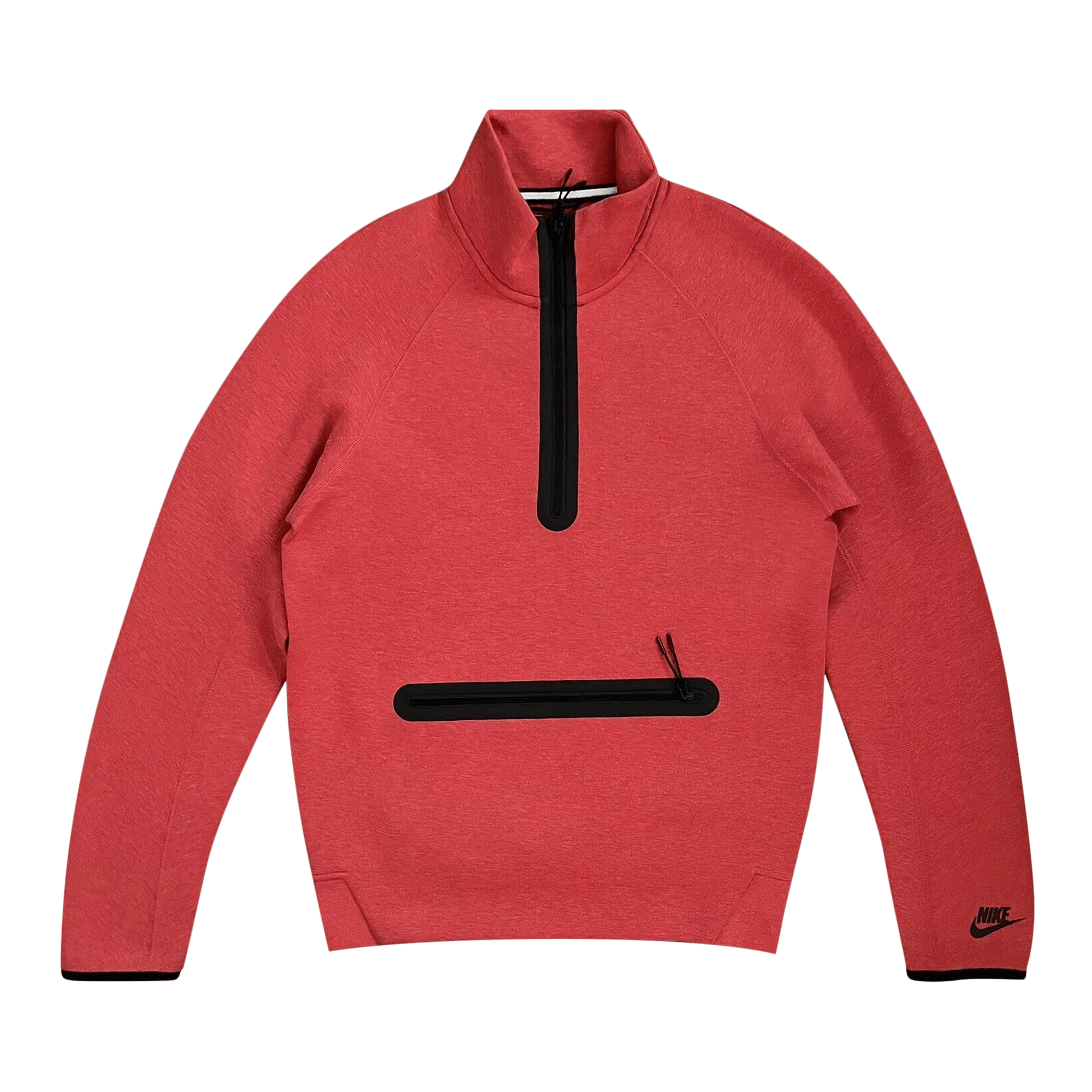 Nike Sportswear Tech Fleece 1/2 Zip Sweatshirt 'Light University Red Heather/Black'