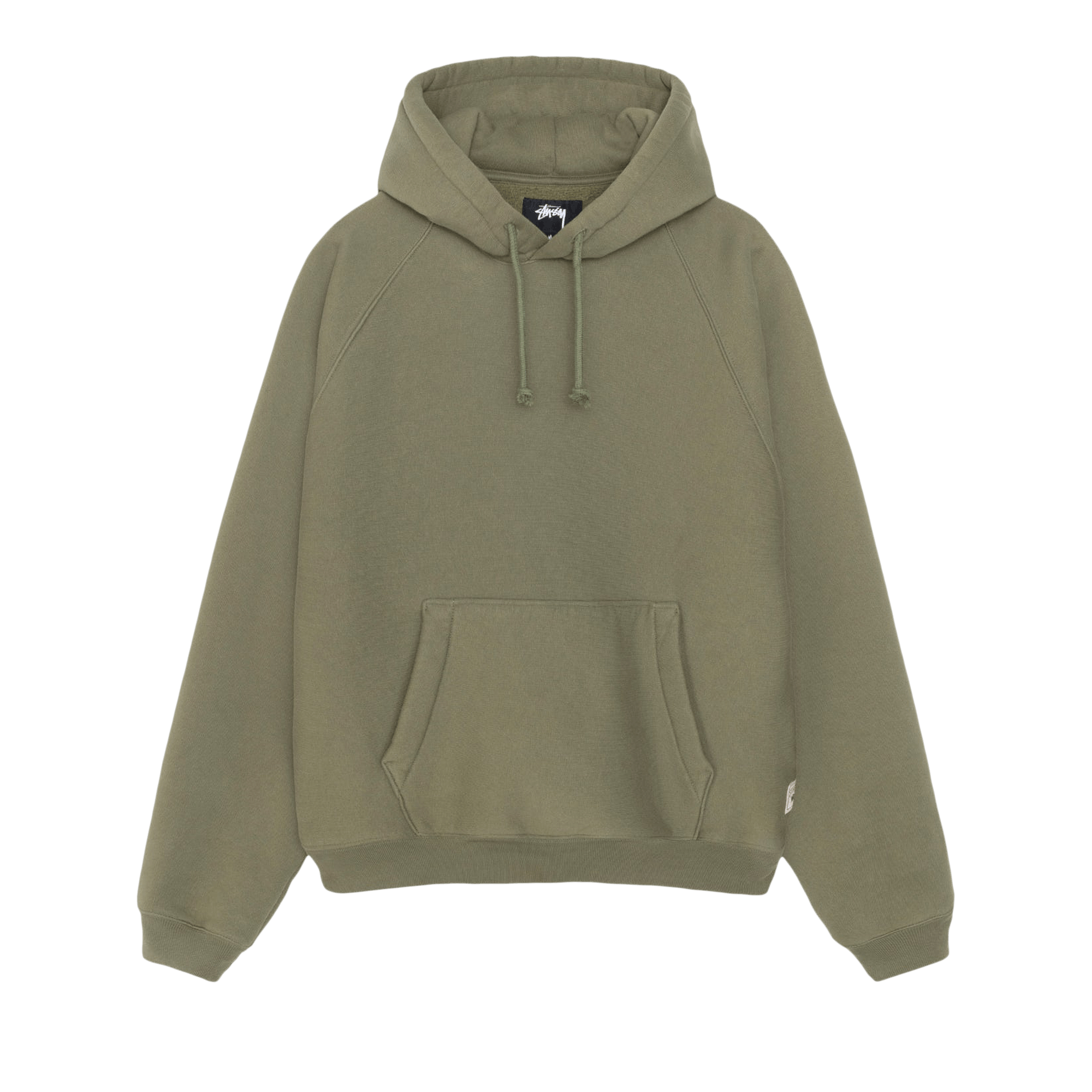 Stussy Fleece Raglan Hoodie 'Olive'