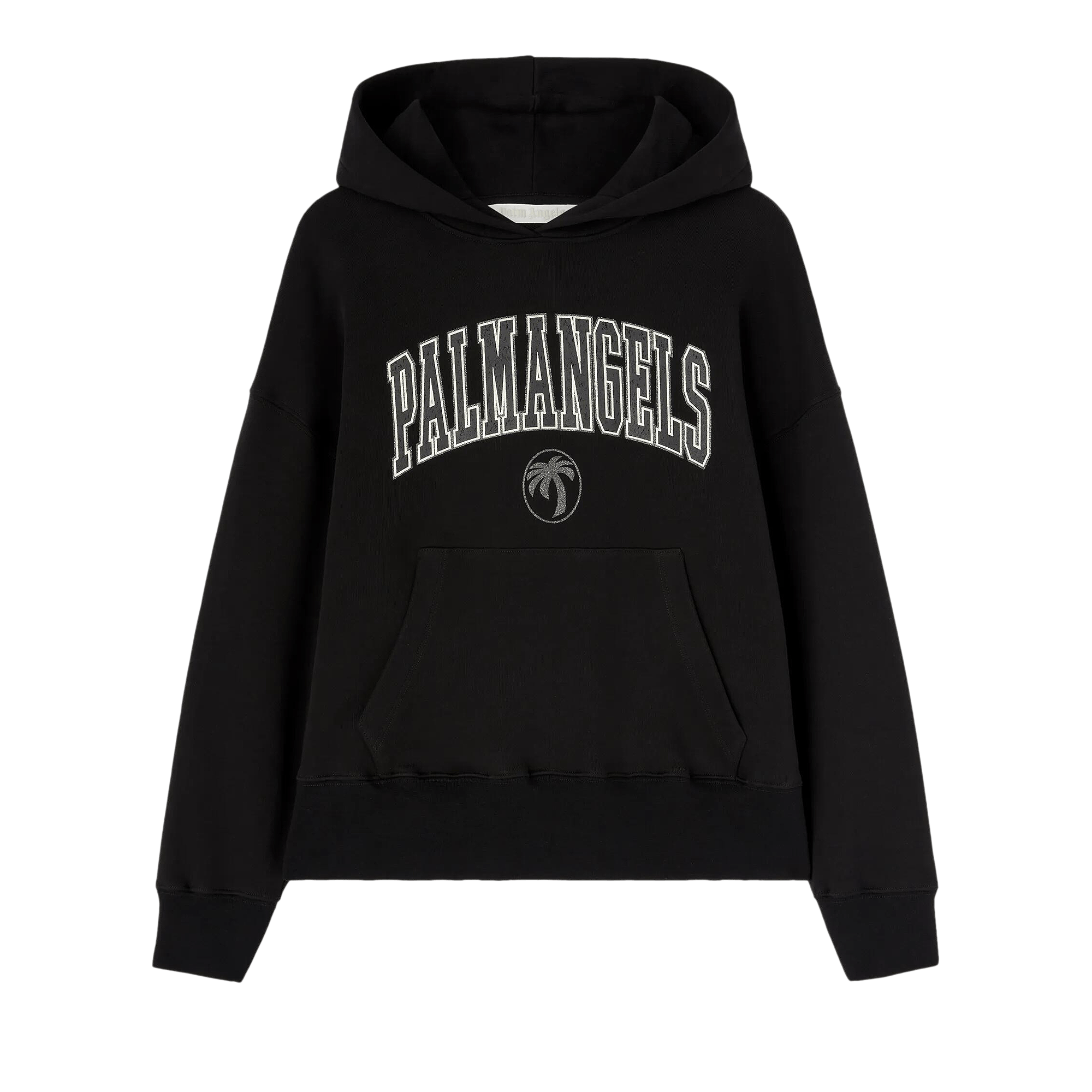 Palm Angels College Palm Hoodie 'Black/Ivory'