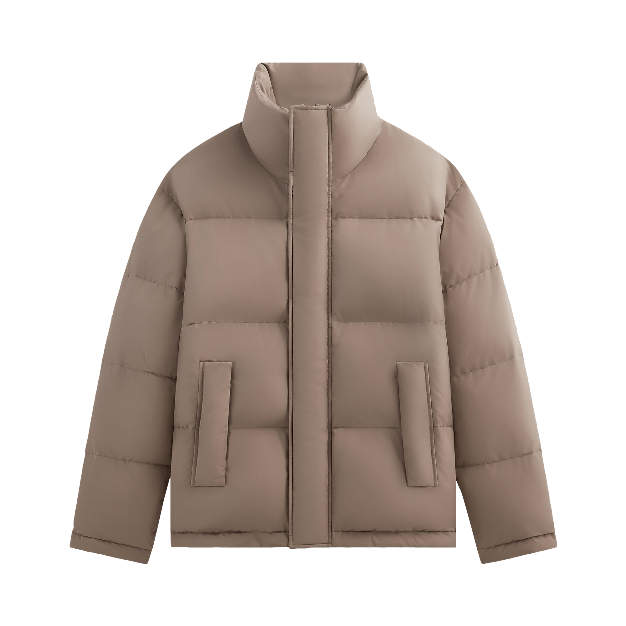 Kith 101 For Auralee Finx Polyester Chambray Down Coat 'Moon Rock'