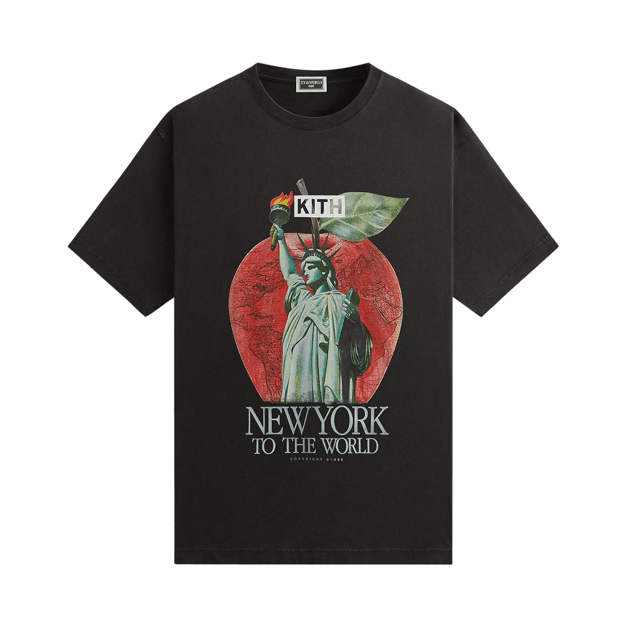 Kith NY to the World Liberty Apple Vintage Tee 'Black'