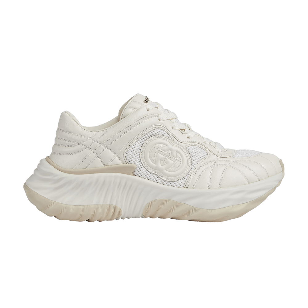 Gucci Wmns Ripple Sneaker 'White Light Gold Metallic'