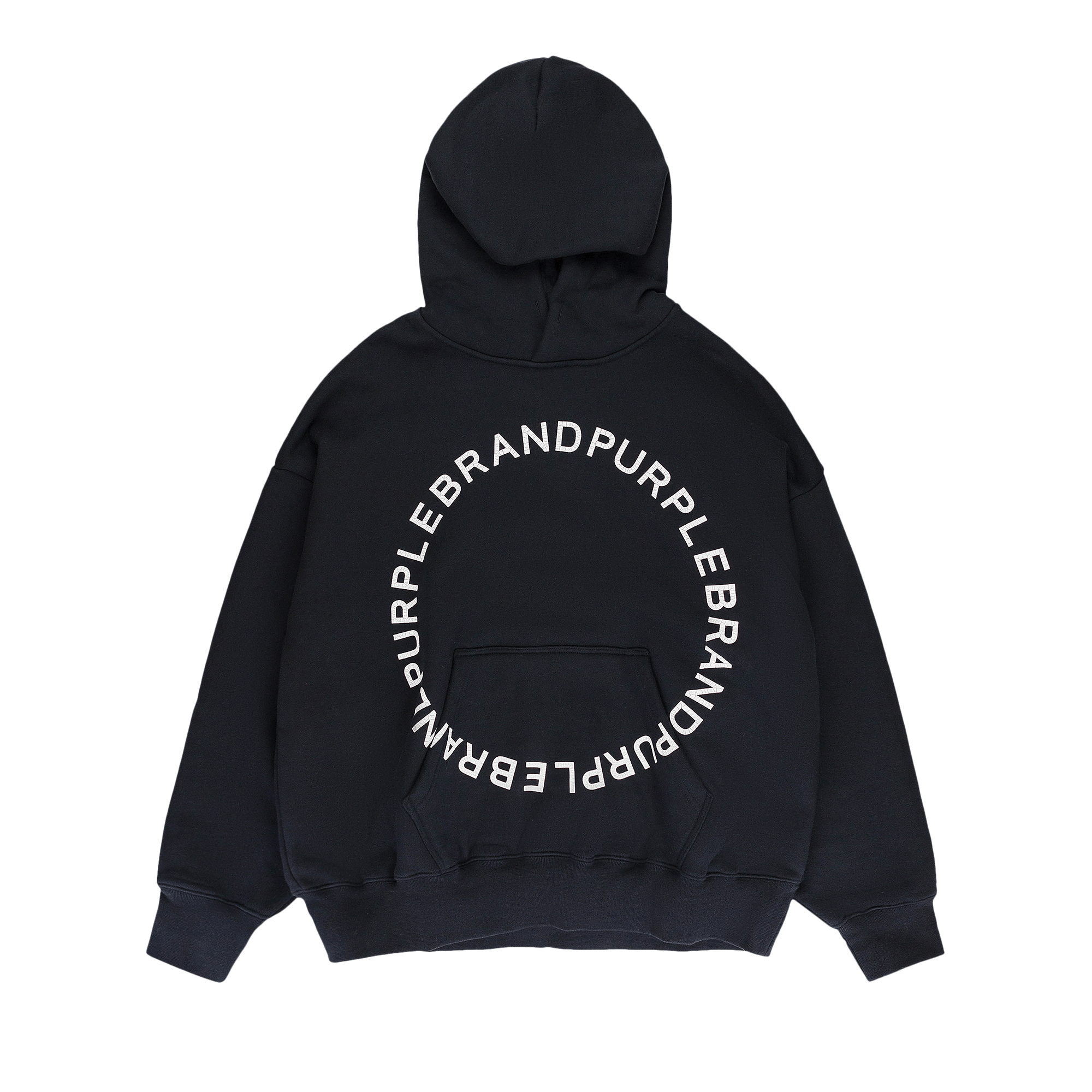 PURPLE BRAND HWT Fleece Pullover Hoodie 'Black'