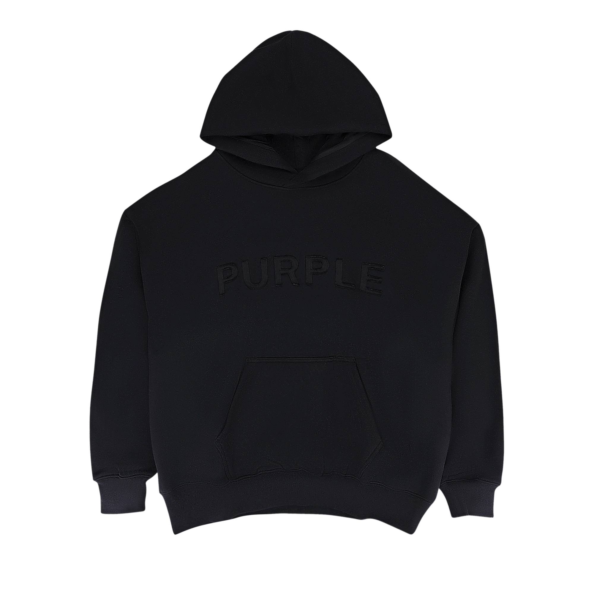 PURPLE BRAND HWT Fleece Pullover Hoodie 'Black'