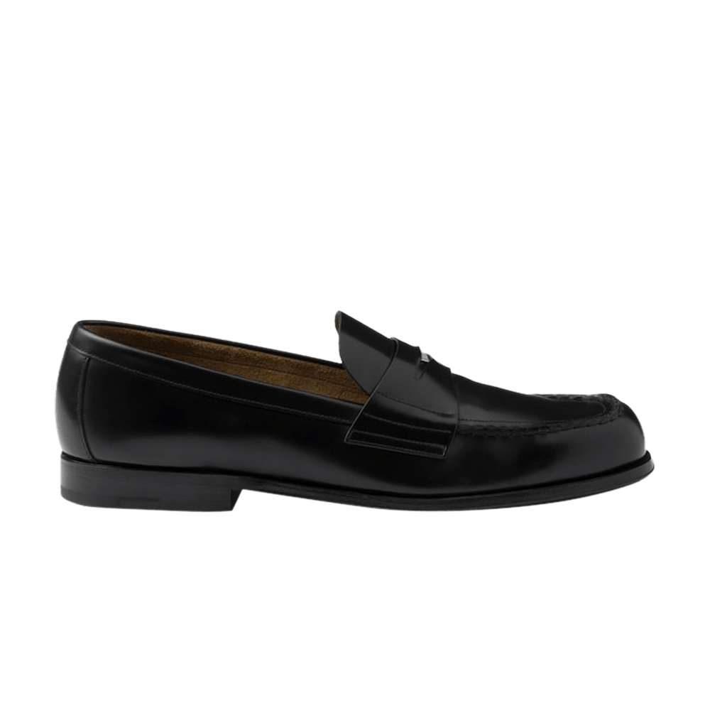Prada Brushed Leather Loafer 'Black'