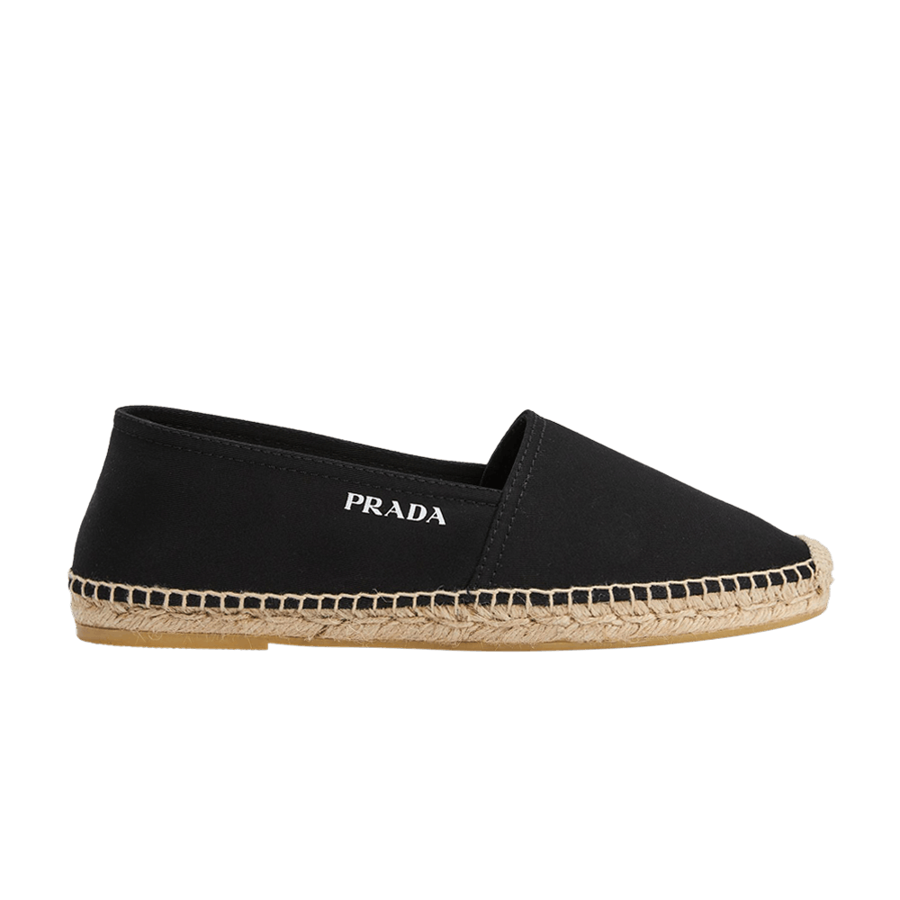 Prada Logo Espadrilles 'Black'