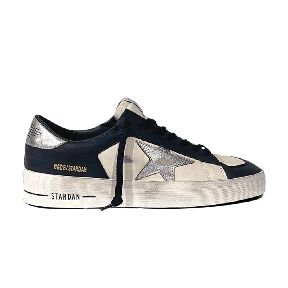 スニーカー GOLDEN  GMF00370 F004118 90179 STARDAN BLACK SILV BLACK Golden Goose STARDAN LEATHER SNEAKERS (GMF00128) – LOZURI®