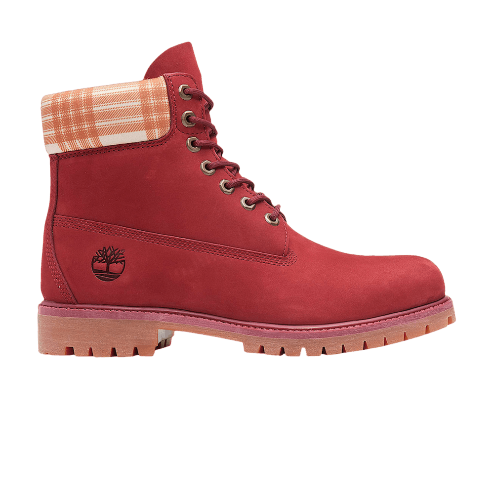 Timberland Heritage 6 Inch Waterproof Boot 'Plaid - Dark Red'
