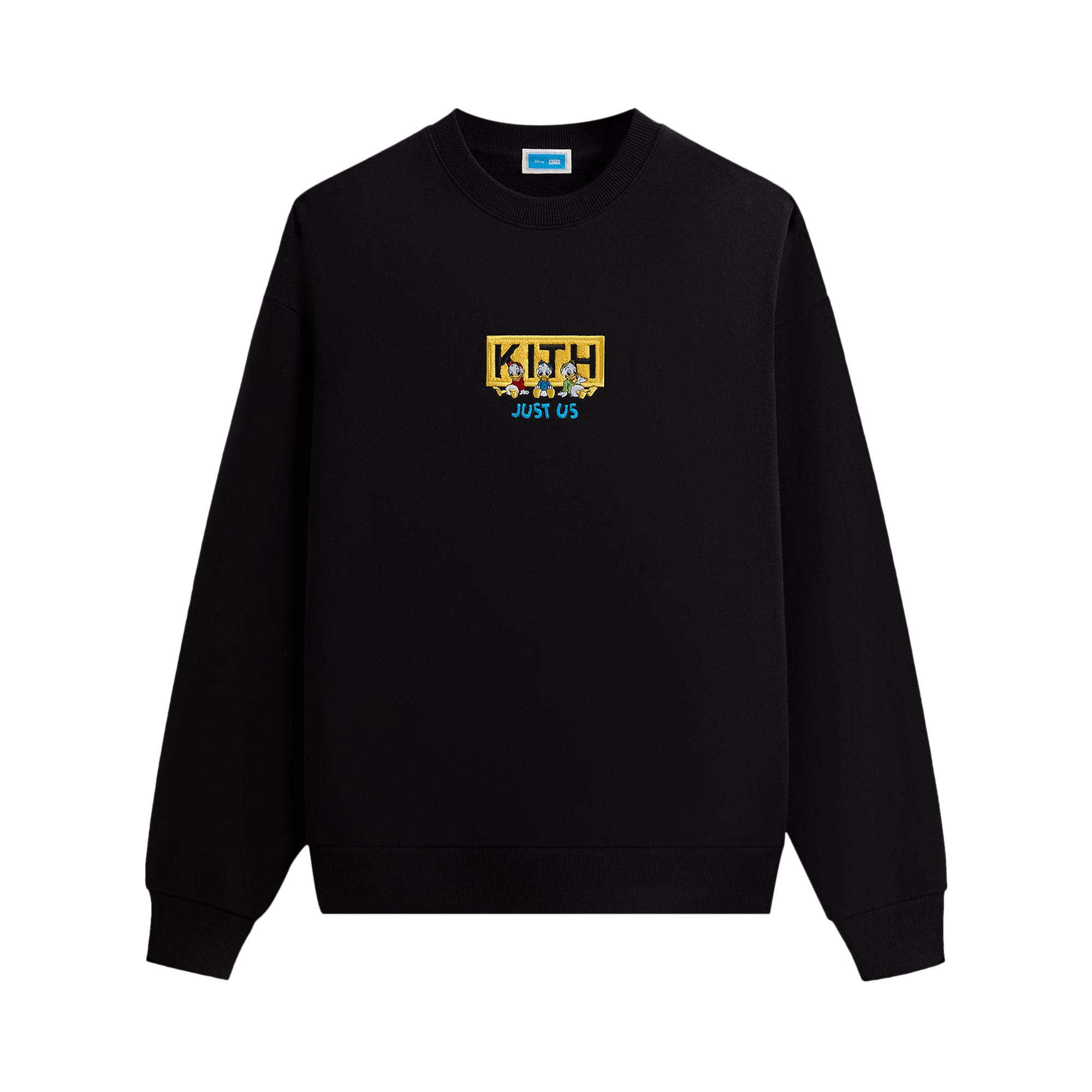 Kith For Disney Donald Duck Triplets Vintage Nelson Crewneck 'Black'