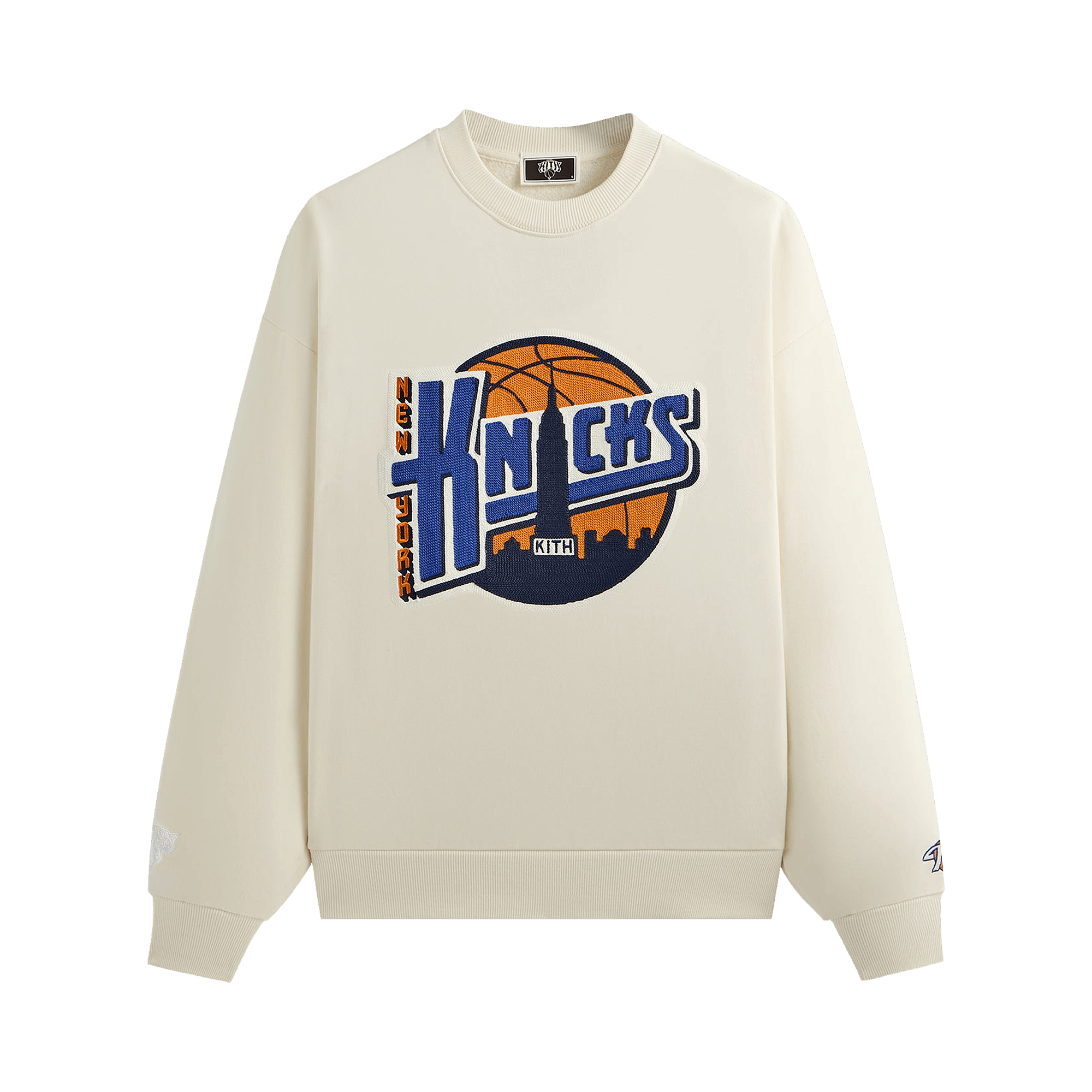 Kith For The New York Knicks City Vintage Nelson Crewneck 'Sandrift'