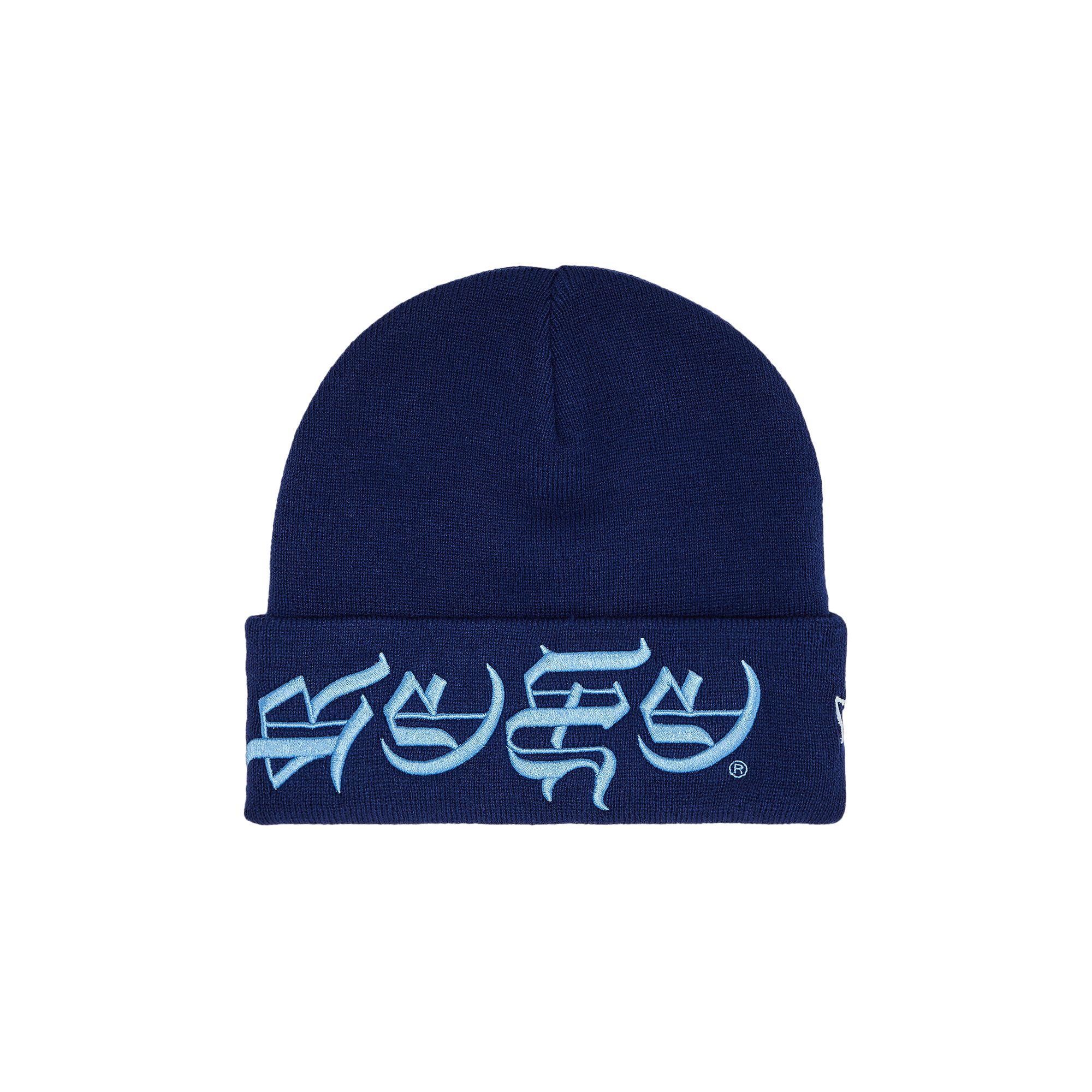 Supreme New Era Blackletter Beanie 'Washed Navy'