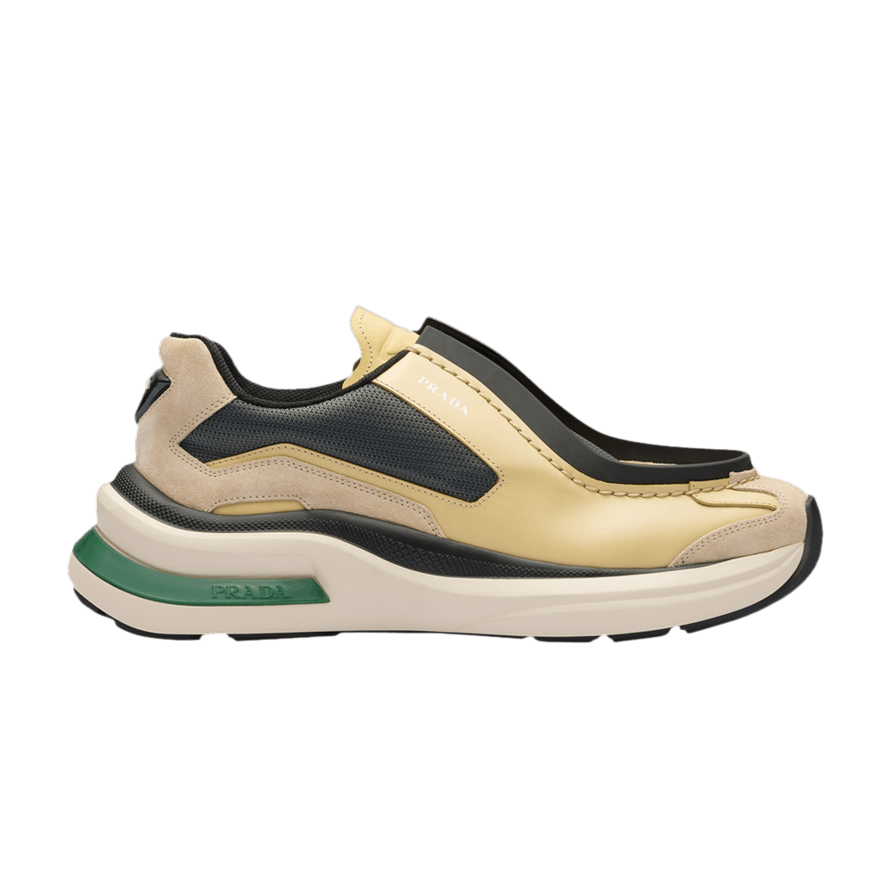 Prada Systeme Brushed Leather Sneaker 'Vanilla Anthracite'