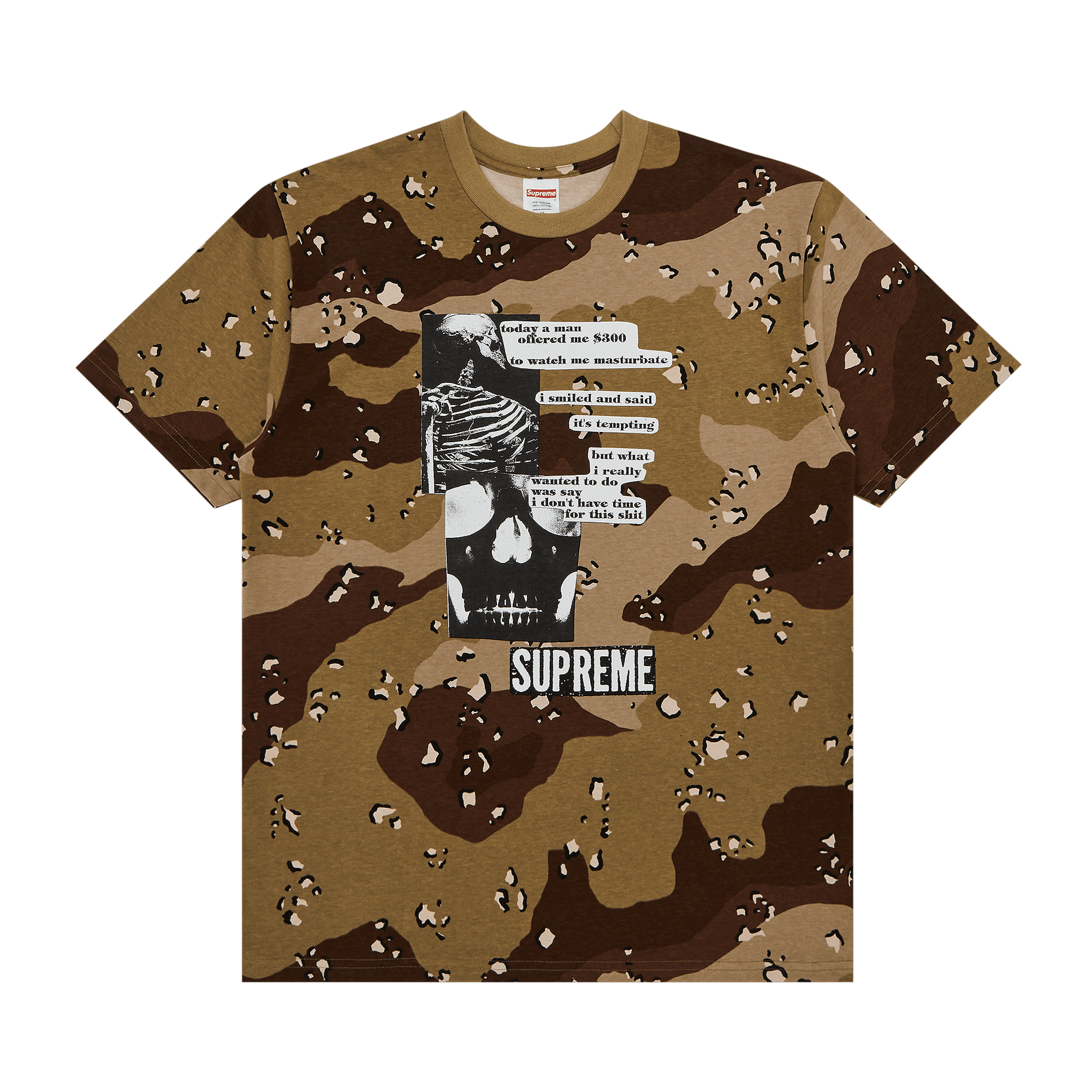 Supreme Anatomy Tee 'Chocolate Chip Camo'