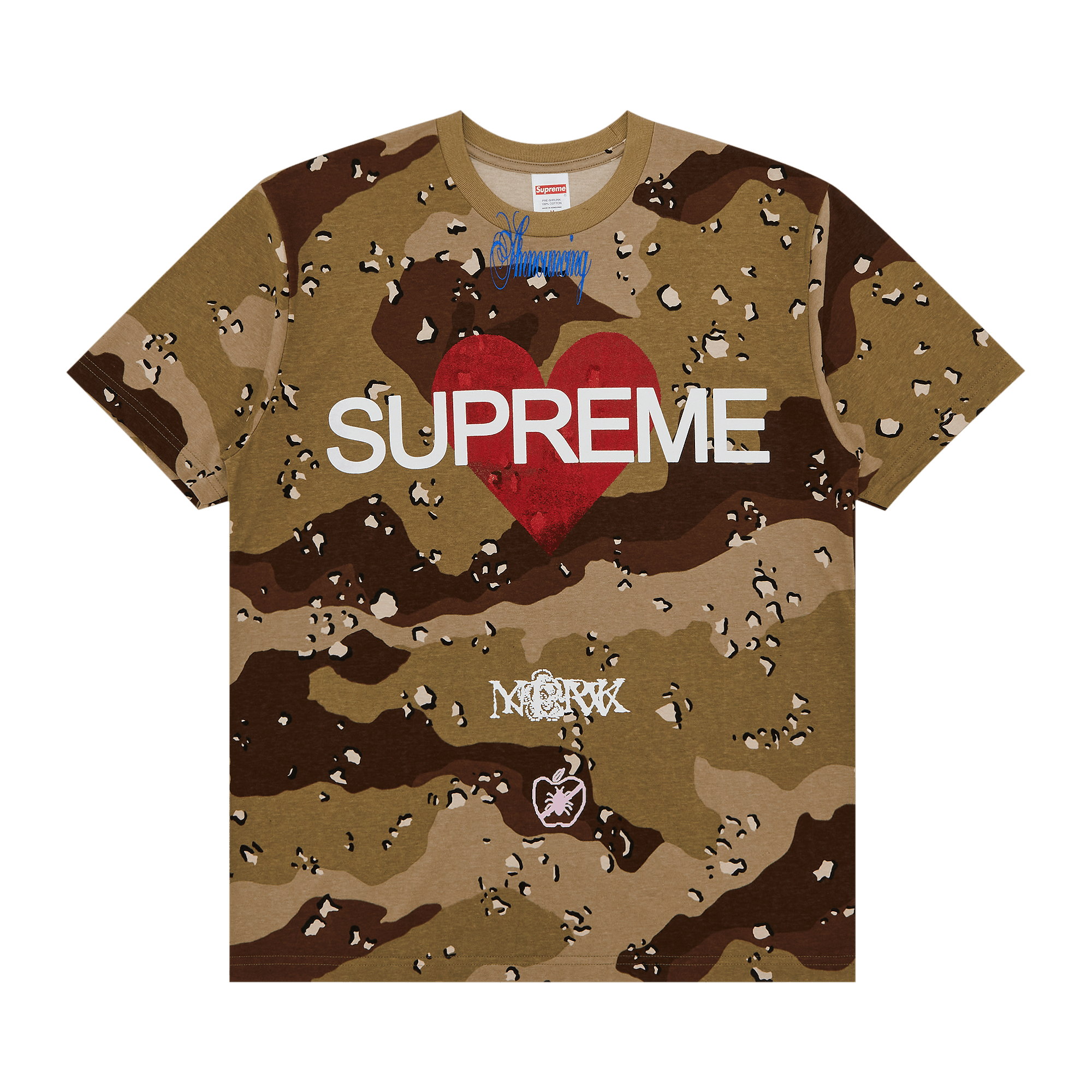 Supreme Announcing Tee 'Chocolate Chip Camo'