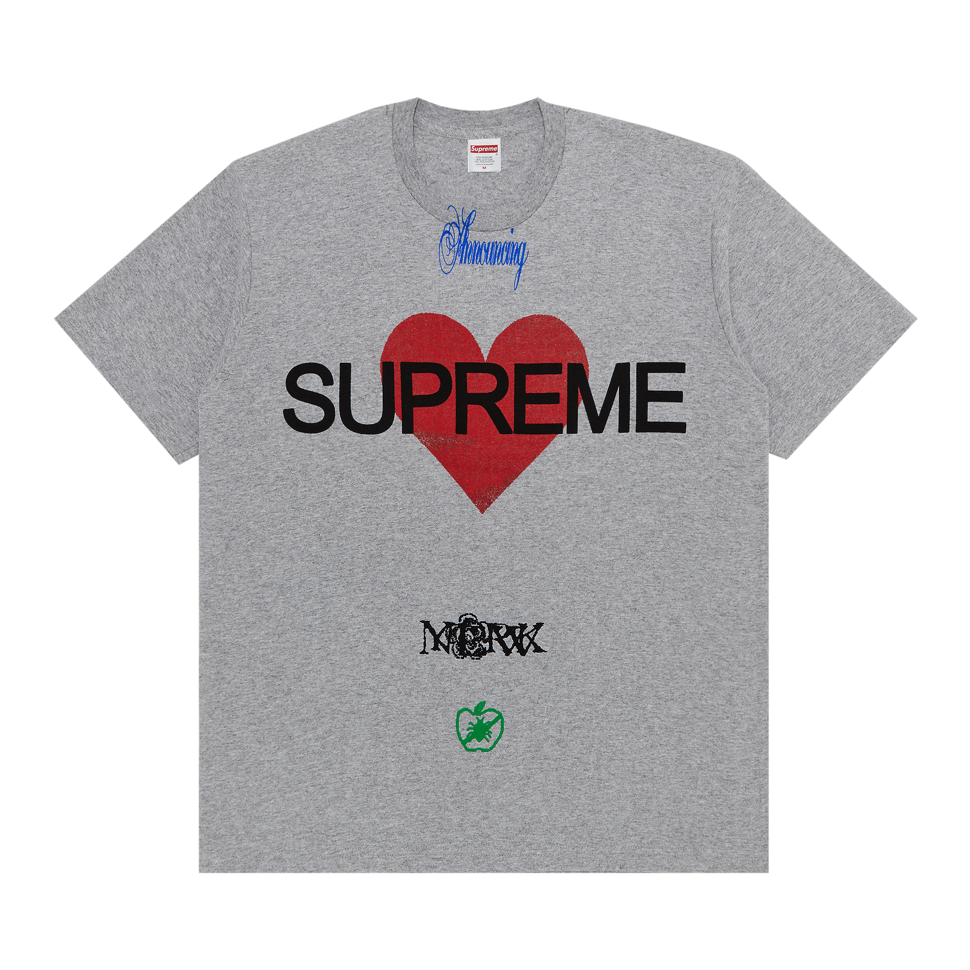 Supreme Announcing Tee 'Heather Grey'