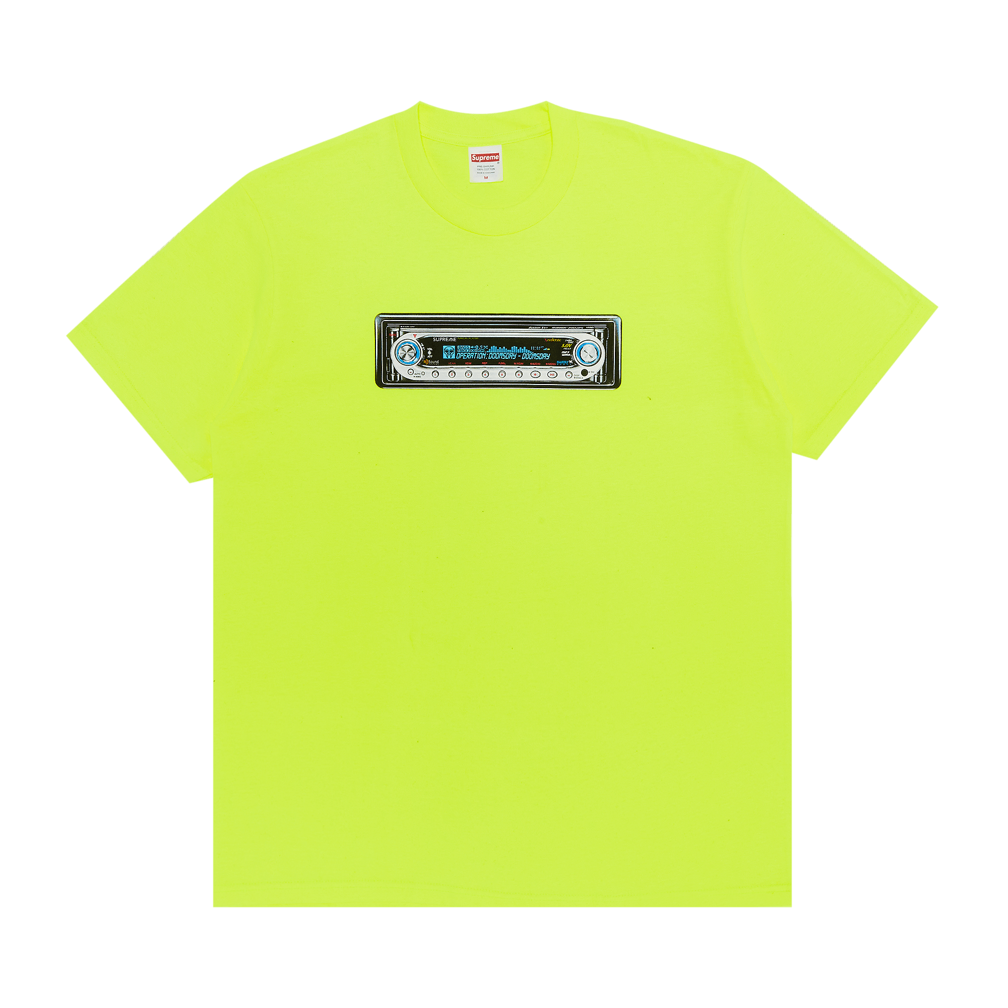 Supreme Receiver Tee 'Fluorescent Yellow'