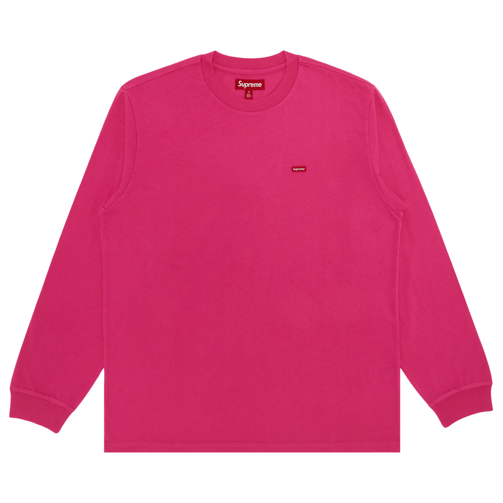 Supreme Small Box Long-Sleeve Tee 'Pink'