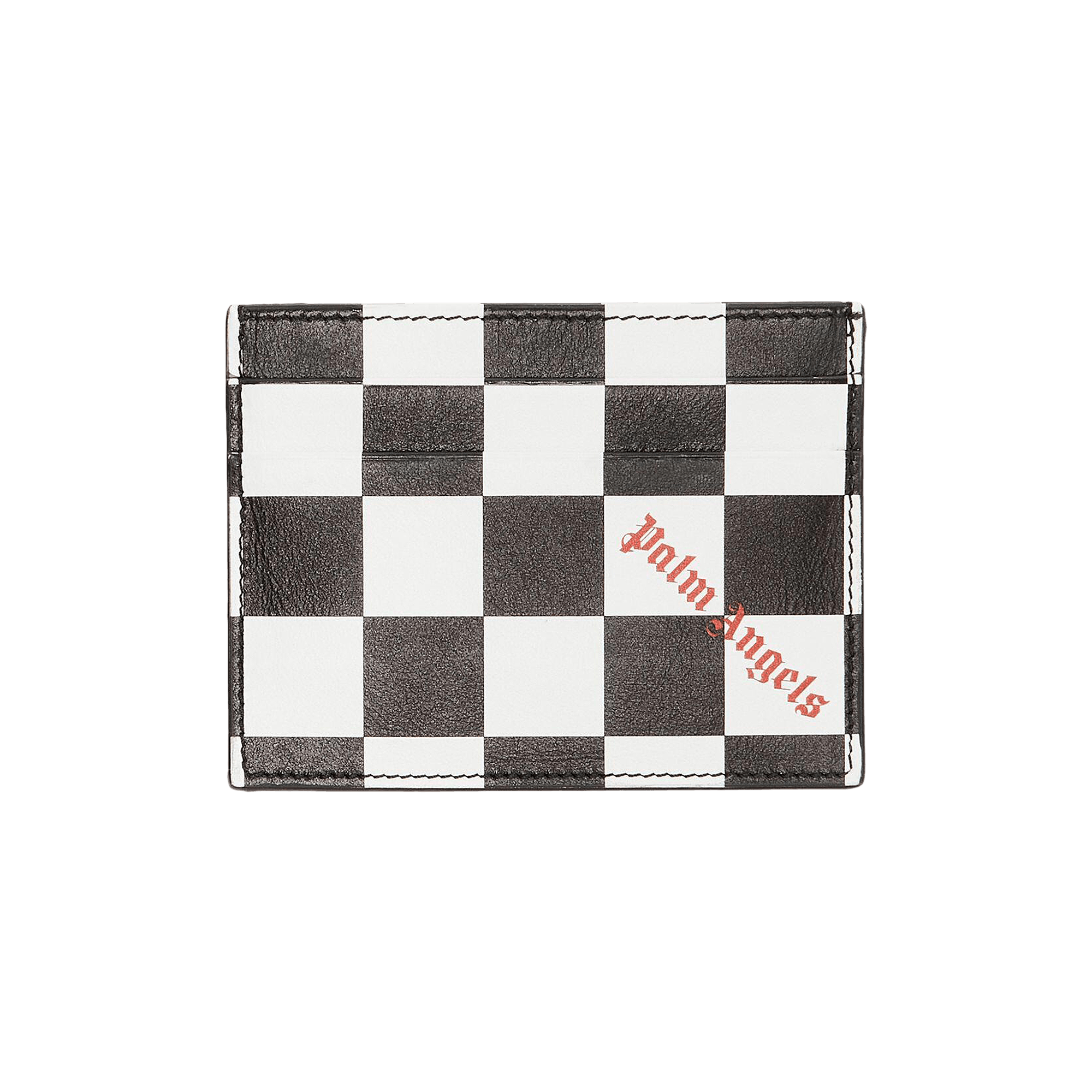 Palm Angels Damier Printed Card Holder 'White/Black'