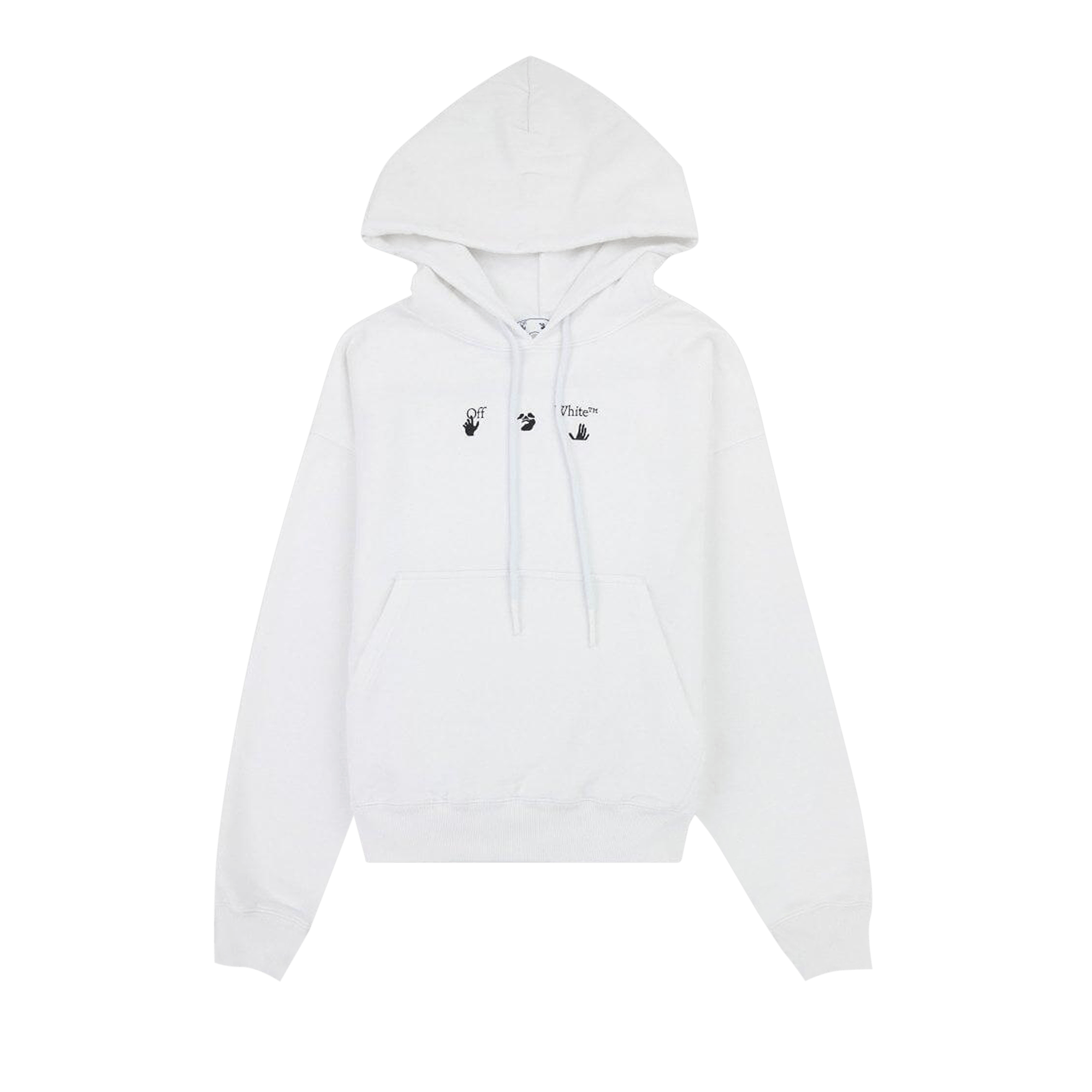 Off-White Negative Mark Skate Hoodie 'White/Black'