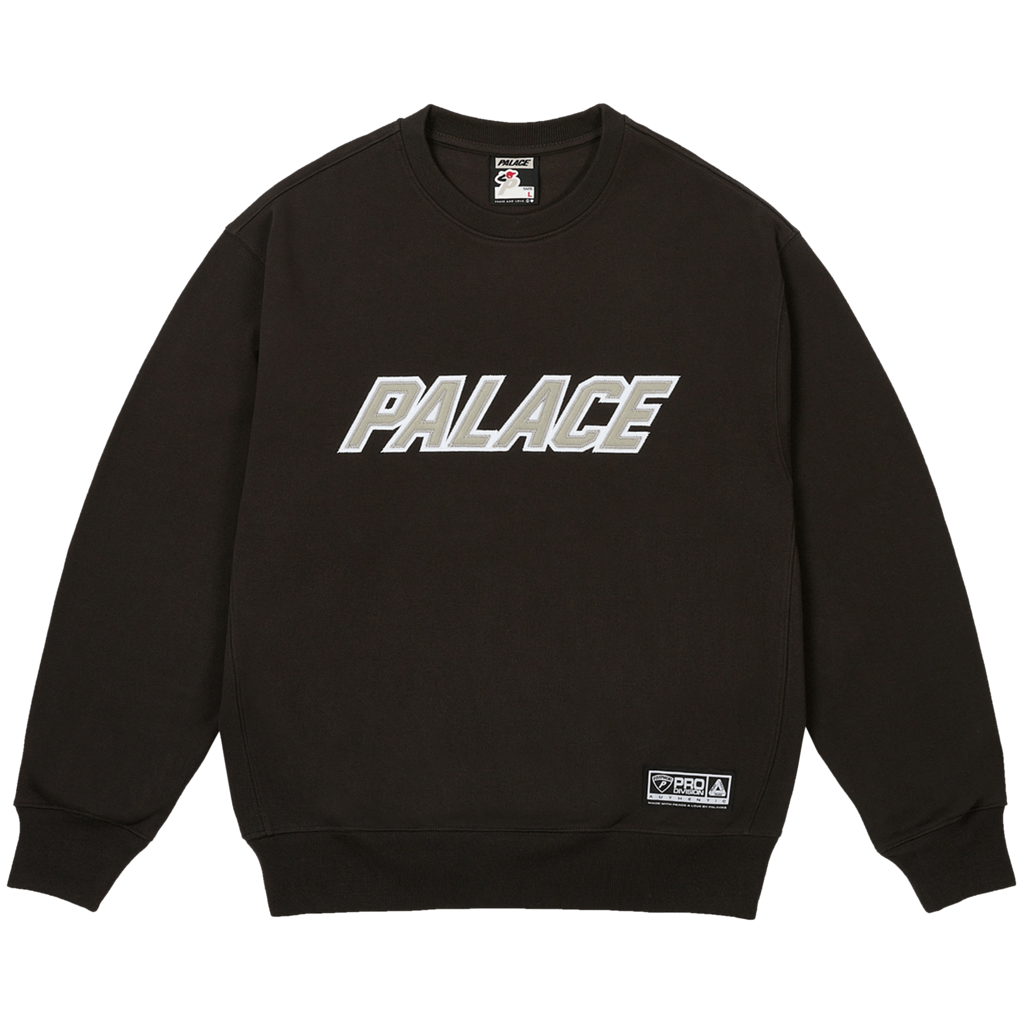 Palace Appliqué Team Crew 'Black'