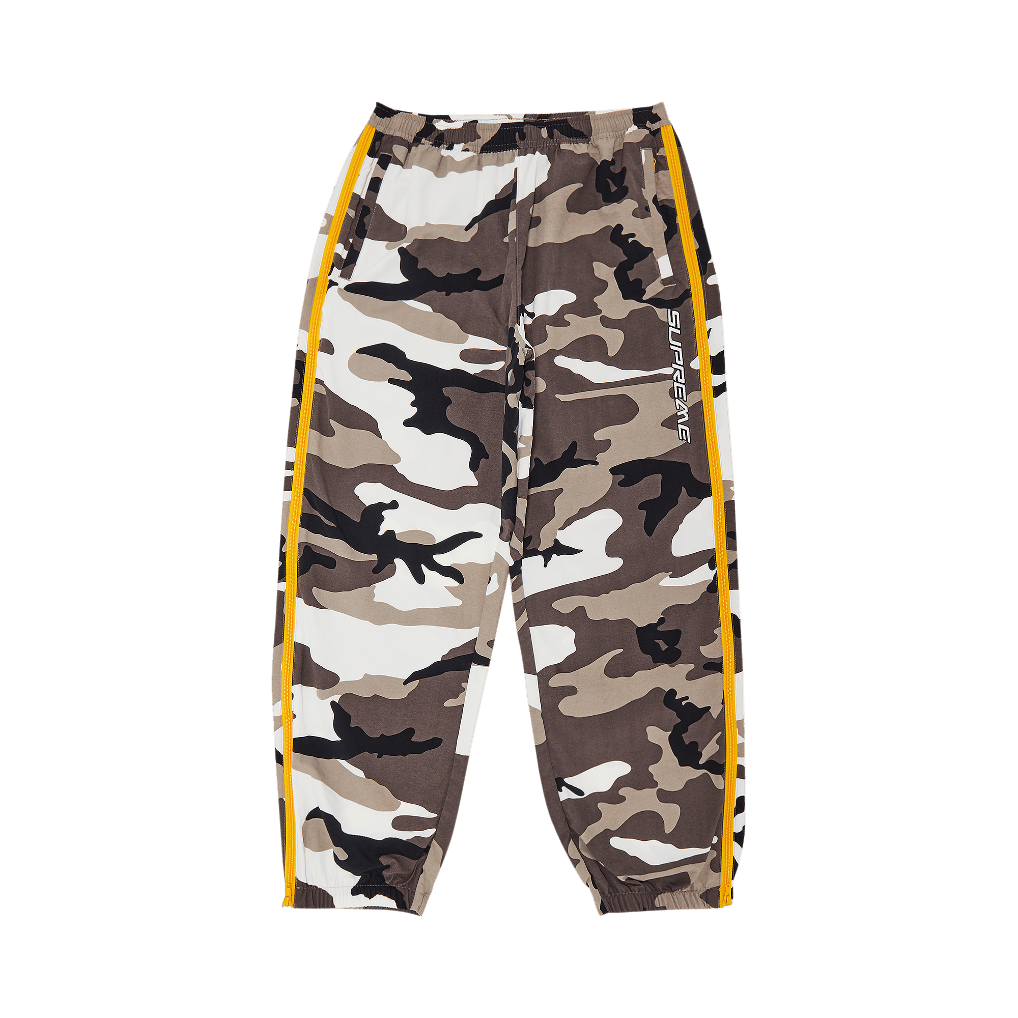 Supreme Contrast Zip Warm Up Pant 'Snow Camo'