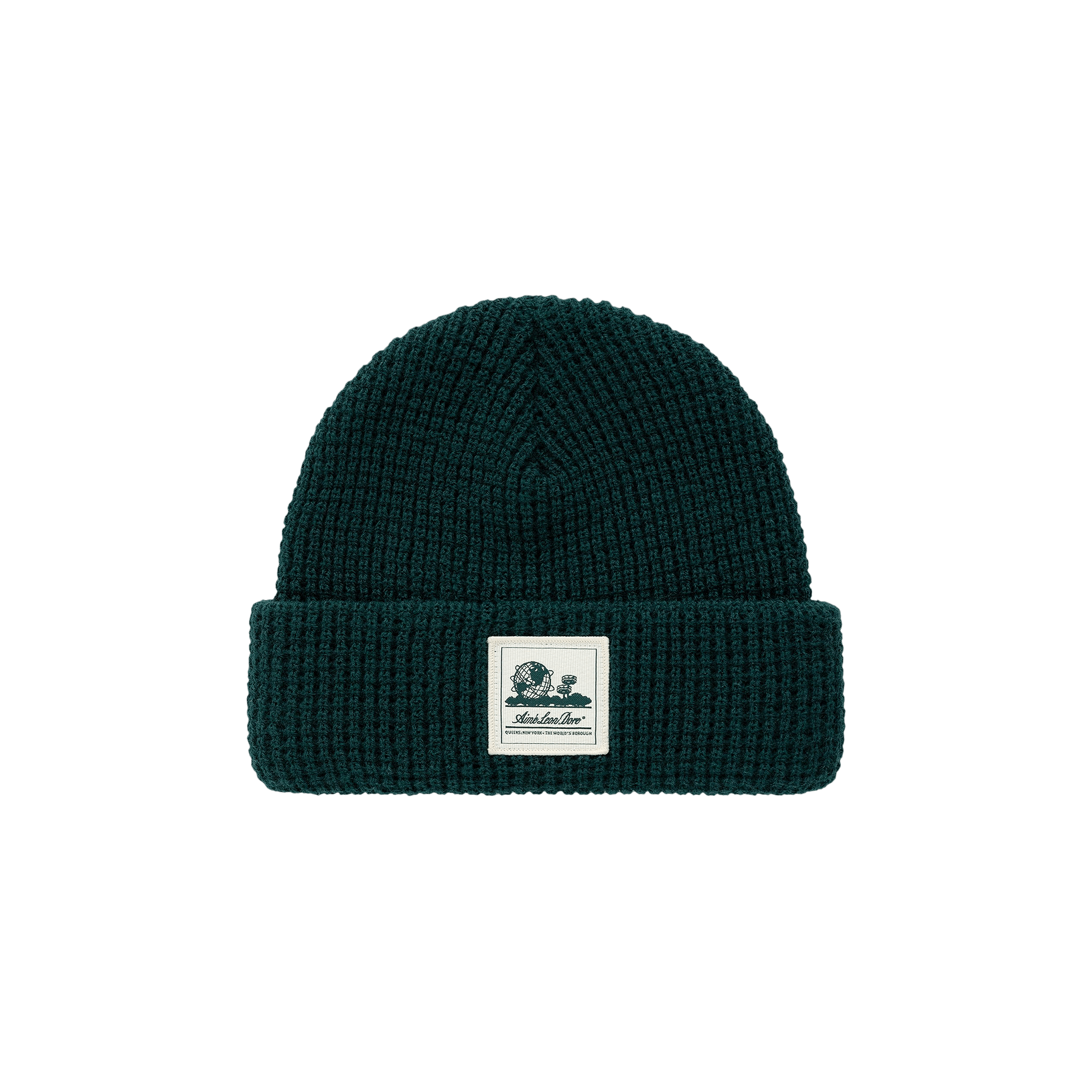 Aimé Leon Dore Waffle Knit Beanie 'Hunter Green'