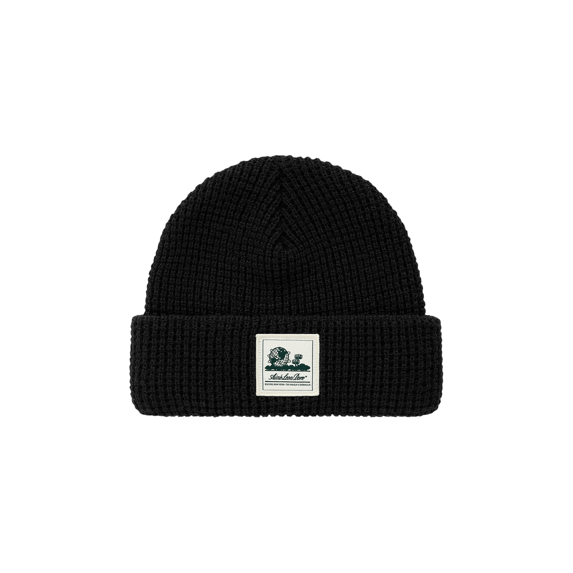 Aimé Leon Dore Waffle Knit Beanie 'Jet Black'