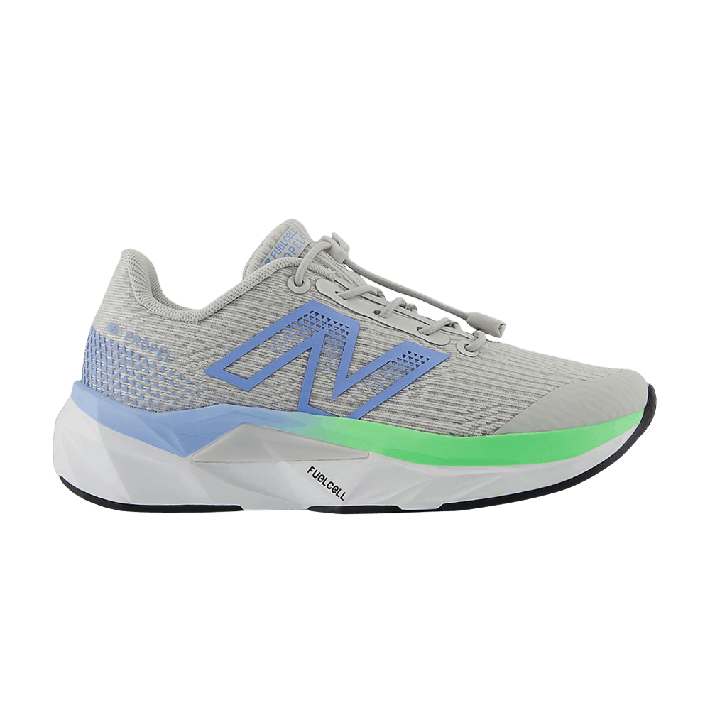New Balance FuelCell Propel v5 Bungee Lace Little Kid 'Grey Matter Electric Sky Jade'