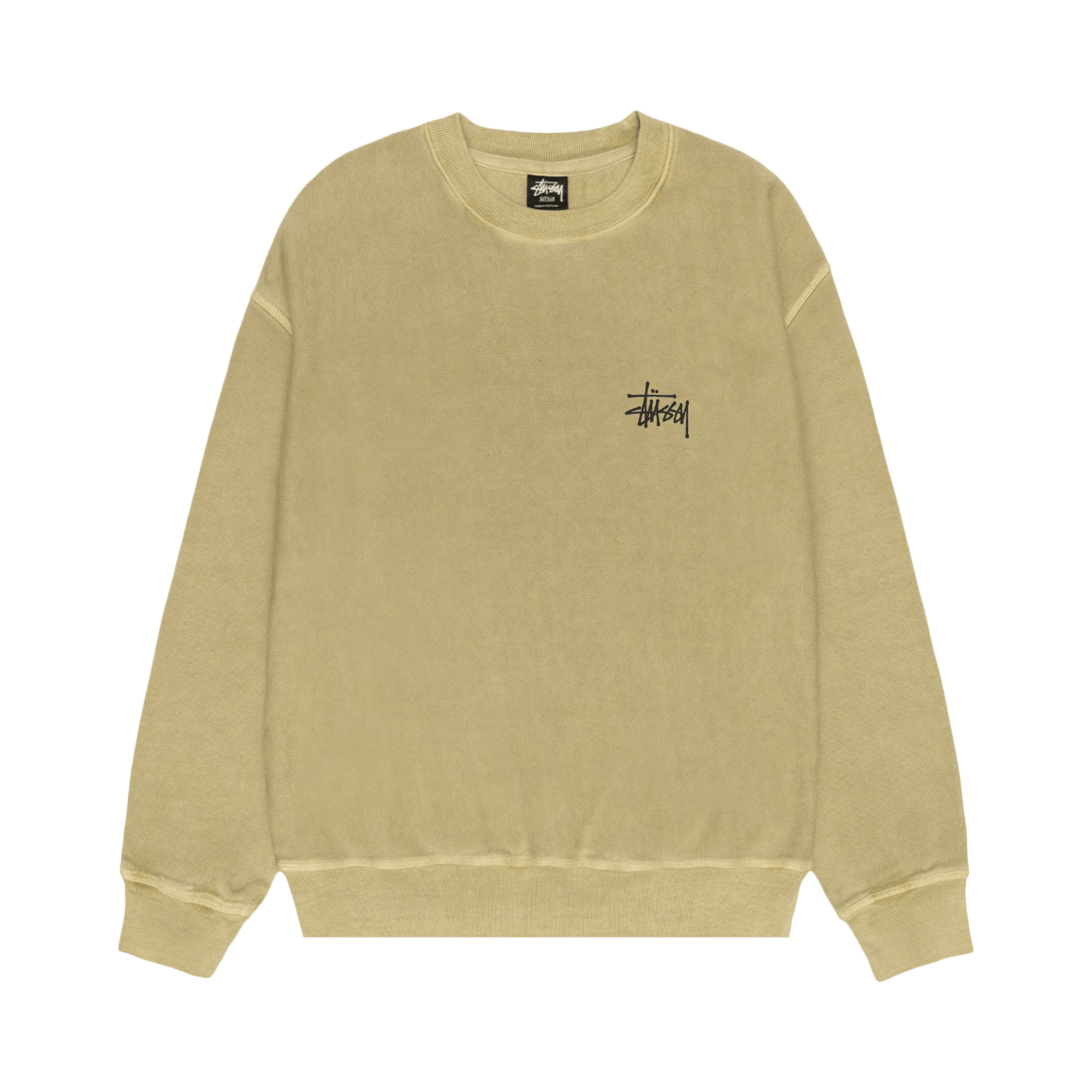 Stussy Basic Crew Pigment Dyed 'Elm'