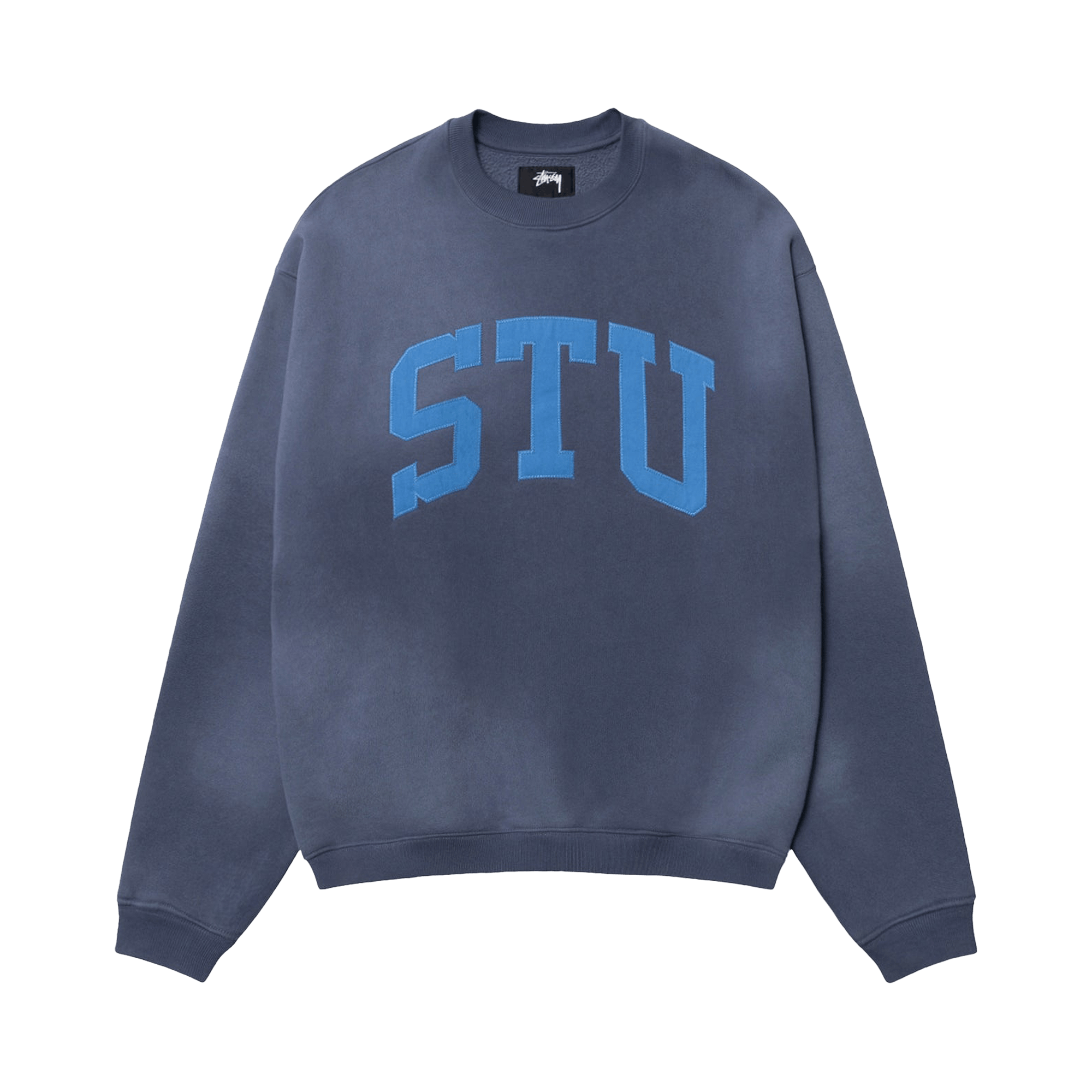 Stussy Stu Appliqué Crew 'Blue'
