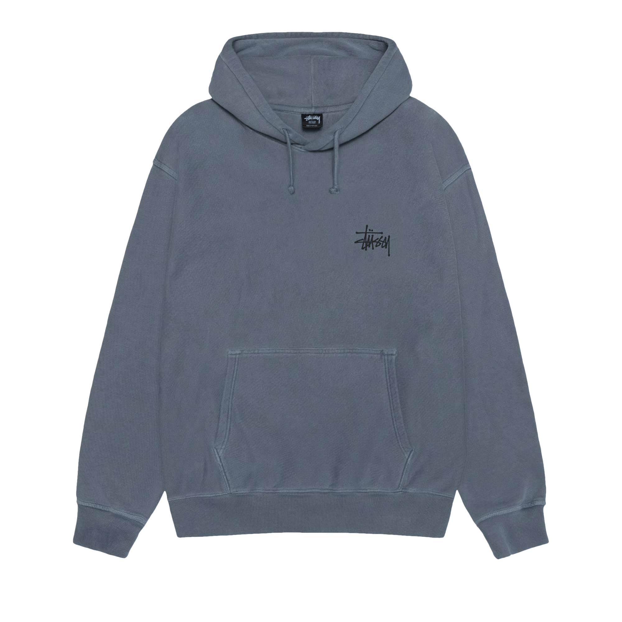 Stussy Basic Hoodie Pigment Dyed 'Navy'