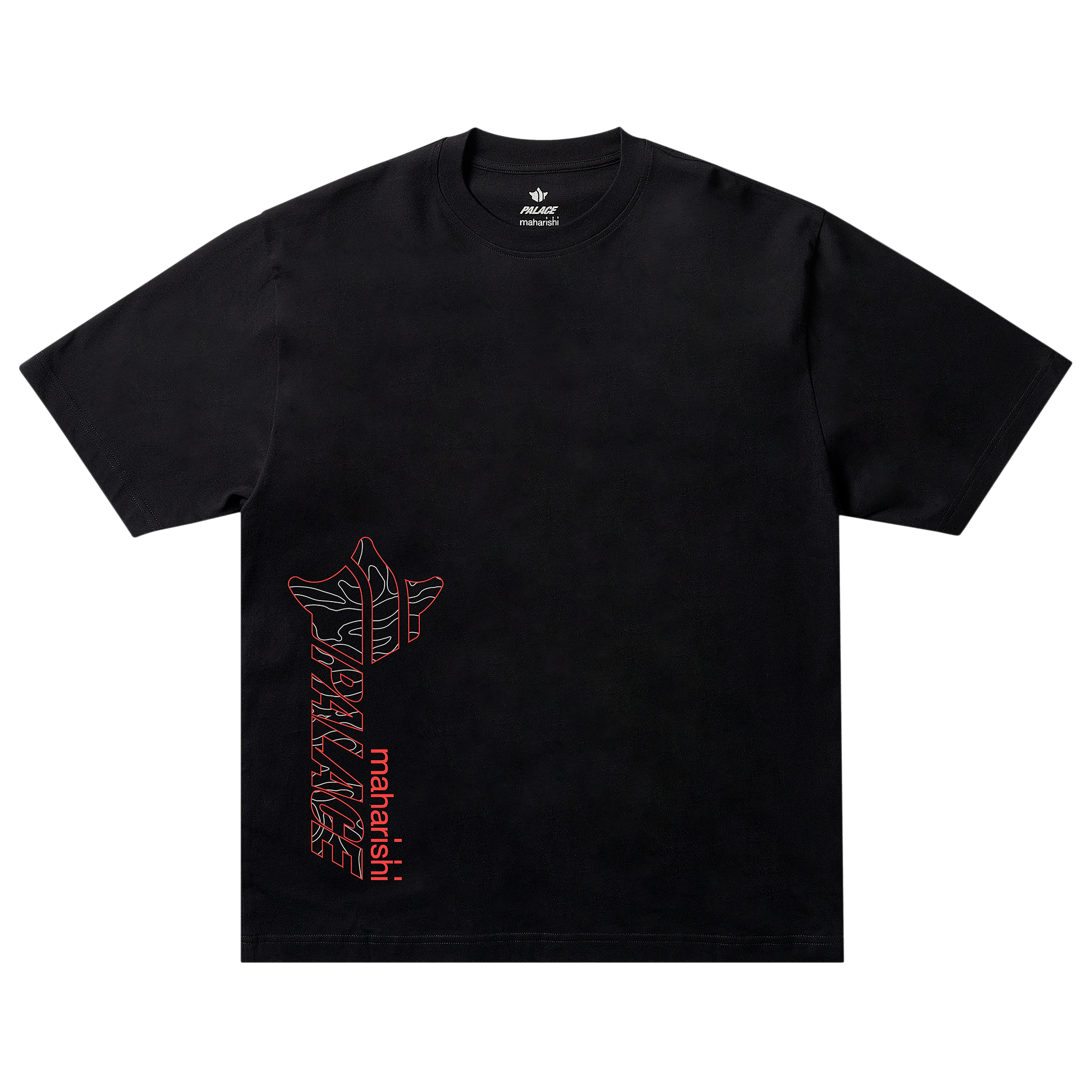 Palace x Maharishi Templea Star Kor Om T-Shirt 'Black'