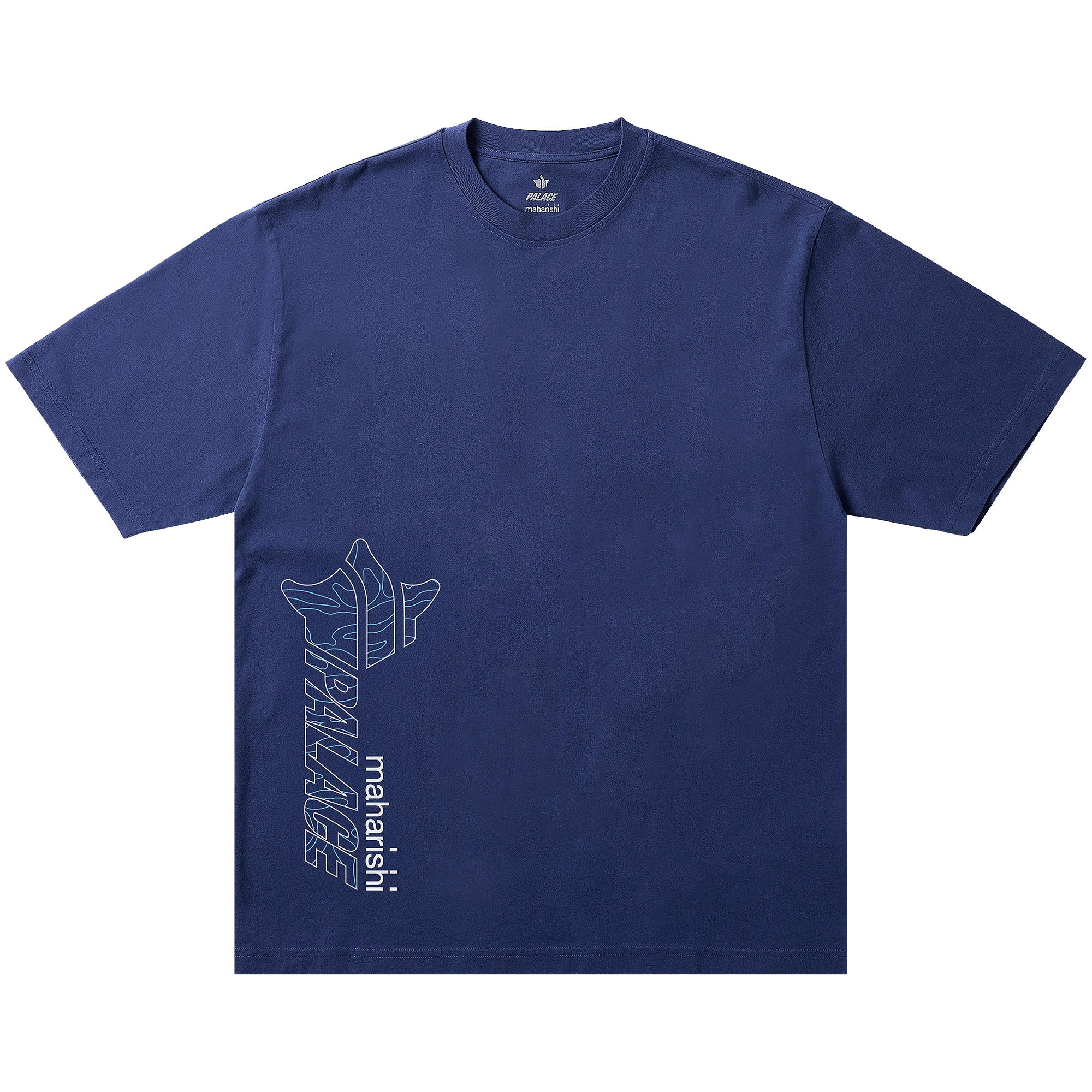 Palace x Maharishi Templea Star Kor Om T-Shirt 'Blue'