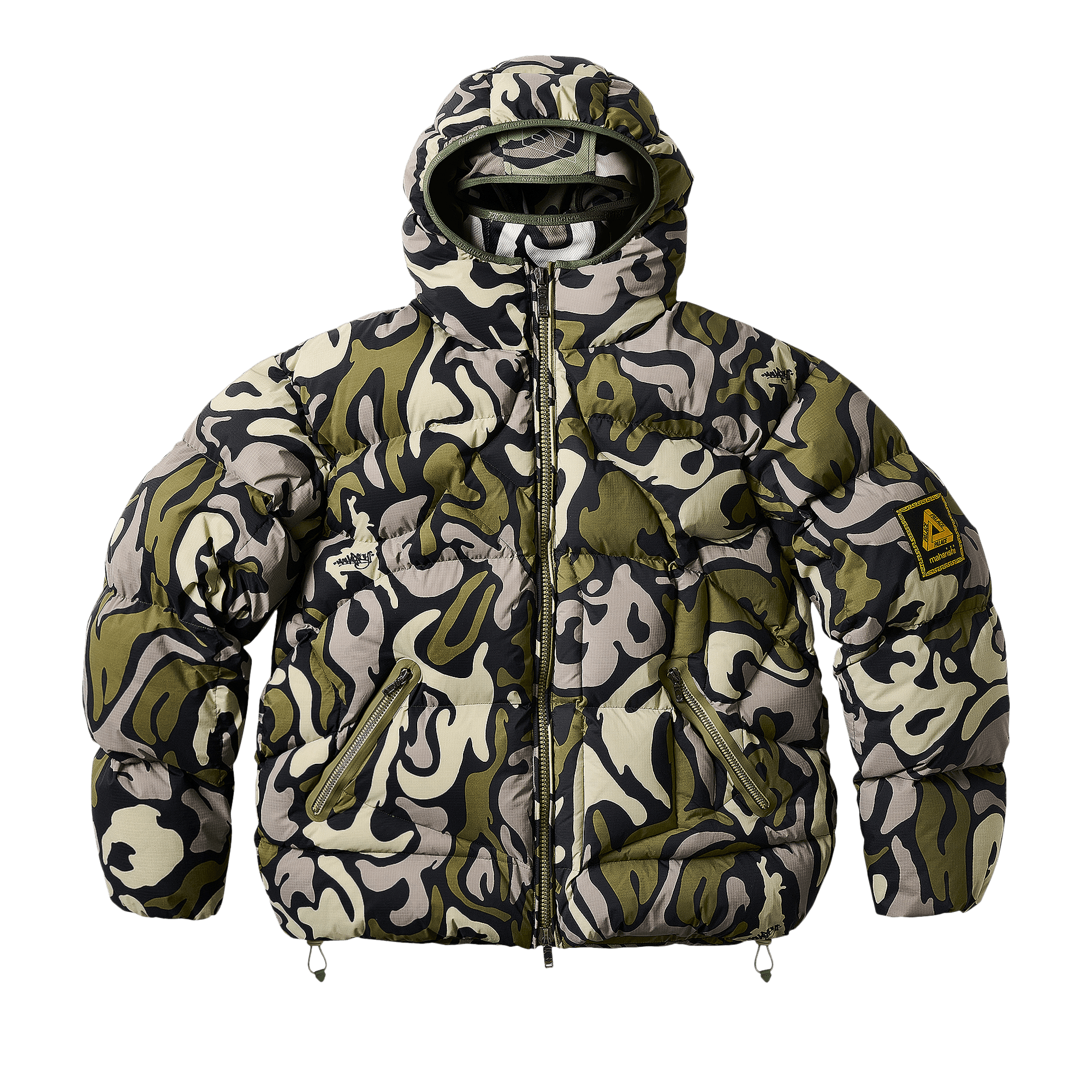 Palace x Maharishi Temple Puffa Jacket 'DPM Kor Om'