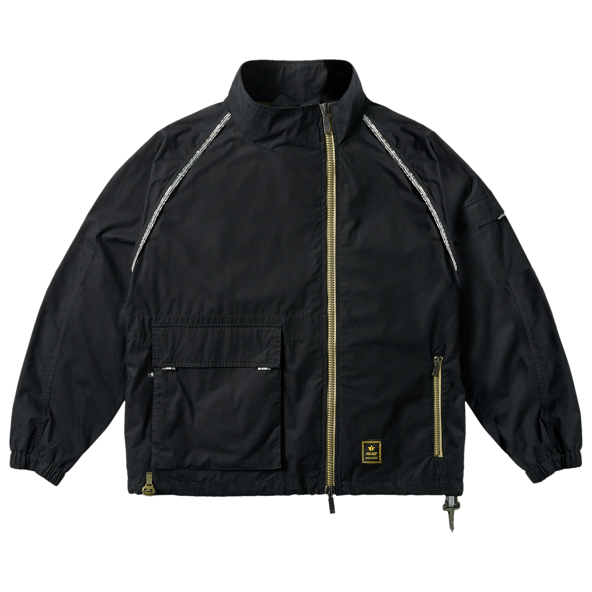 Palace x Maharishi Asymetric Track Jacket 'Black'