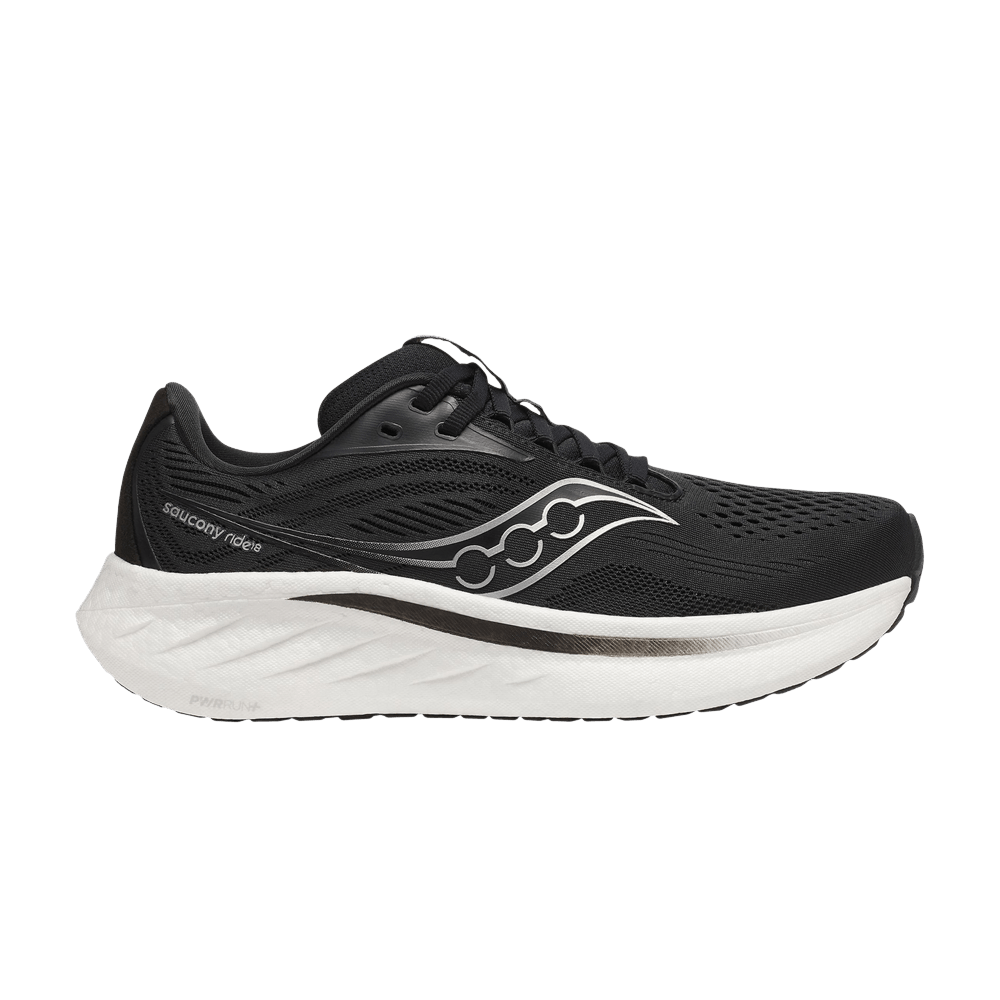 Saucony Wmns Ride 18 'Black White'