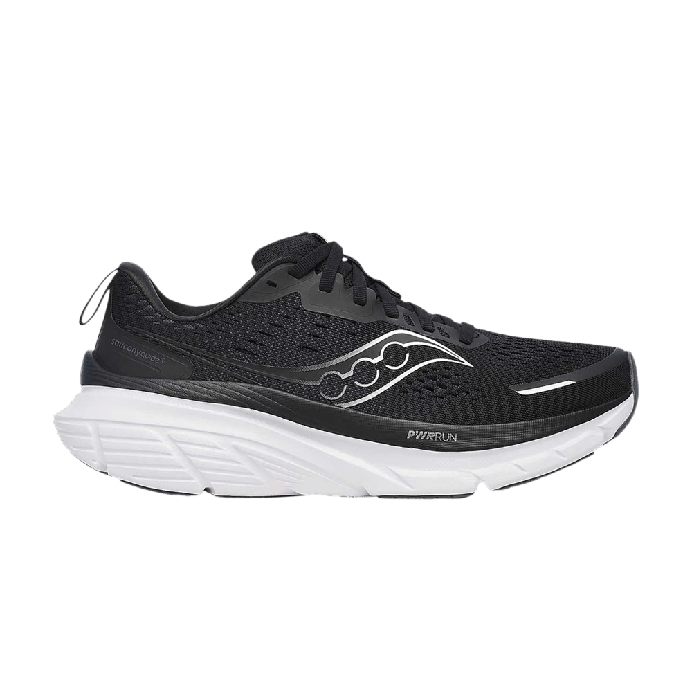 Saucony Wmns Guide 18 Extra Wide 'Black White'