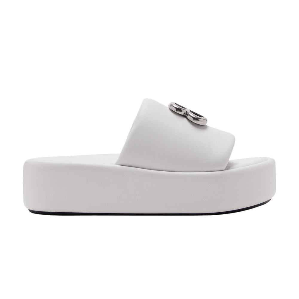Balenciaga Wmns Rise Slide 'White Silver'