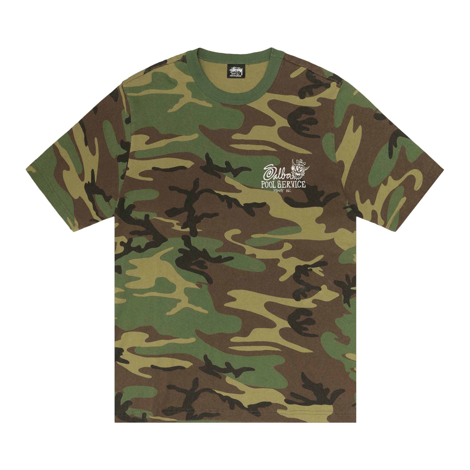 Stussy Pool Service Tee Pigment Dyed 'Camo'