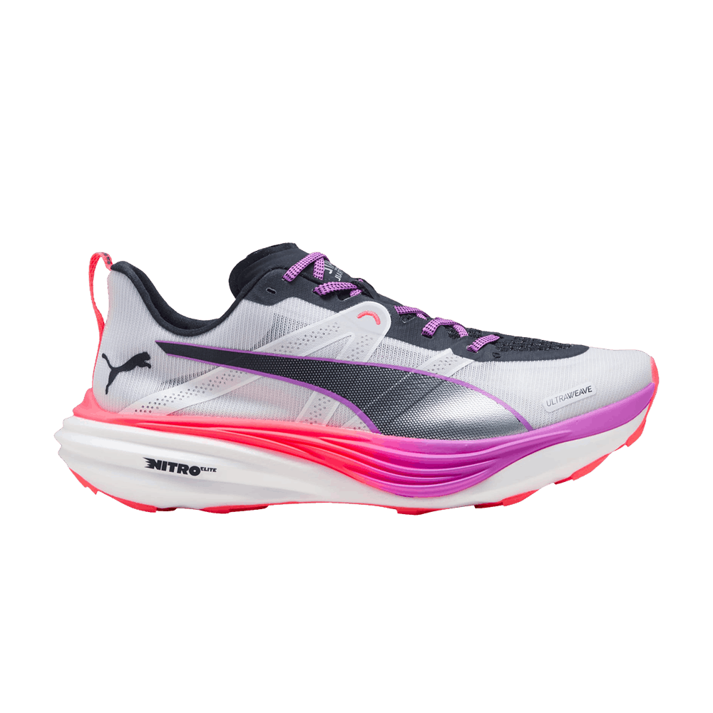 Puma Deviate Nitro Elite Trail 'White Glowing Red Pure Magenta'
