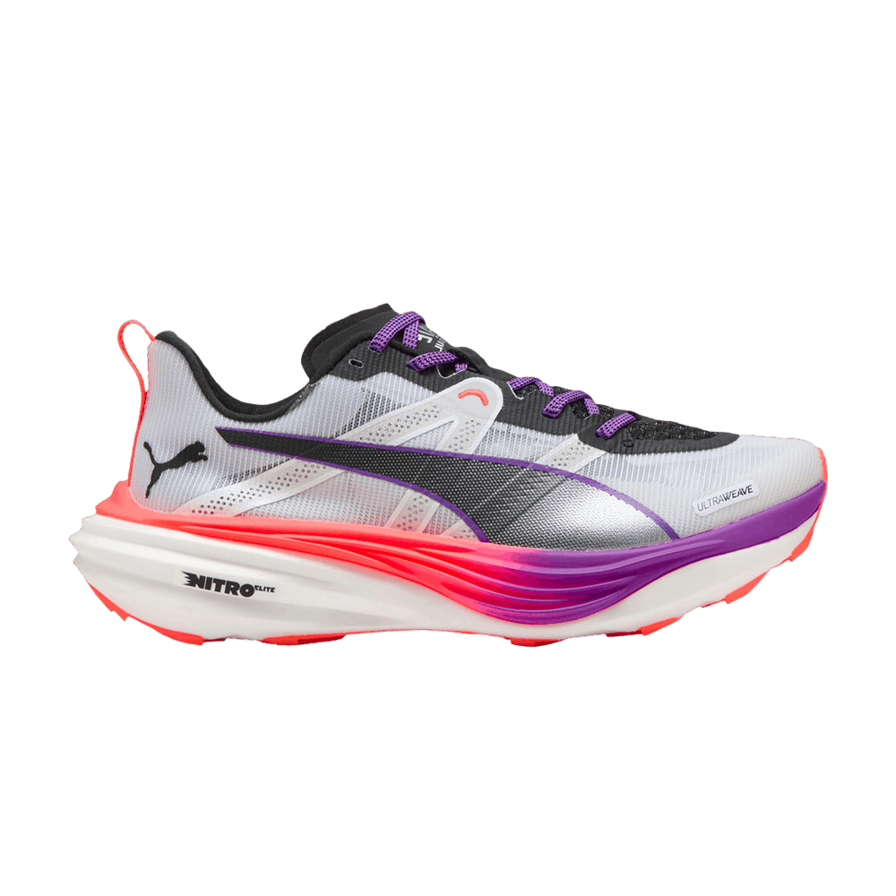 Puma Wmns Deviate Nitro Elite Trail 'White Glowing Red Pure Magenta'